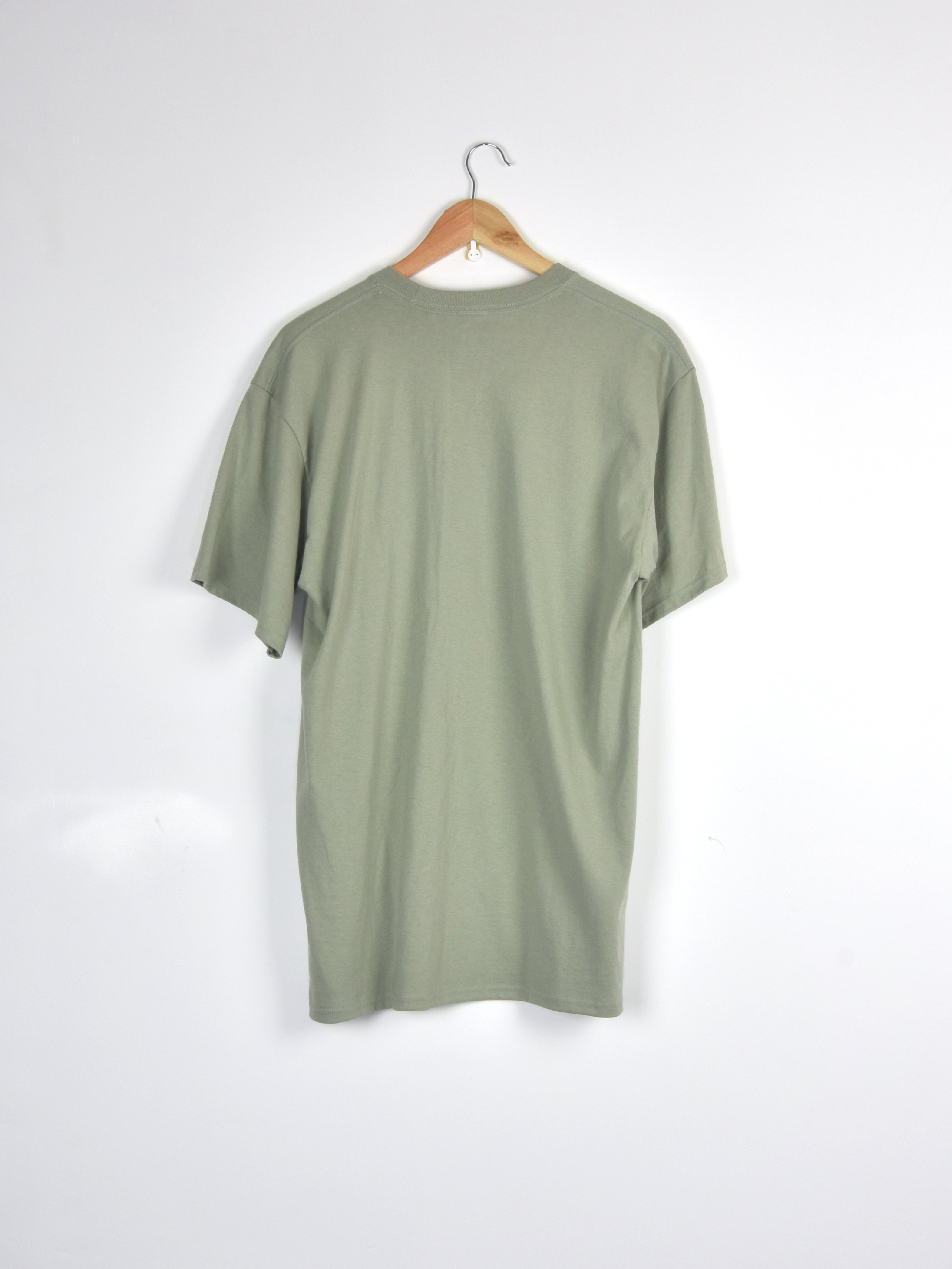 Theories of atlantis - trinity constanza tee shirt - laurel green sage green t-shirt