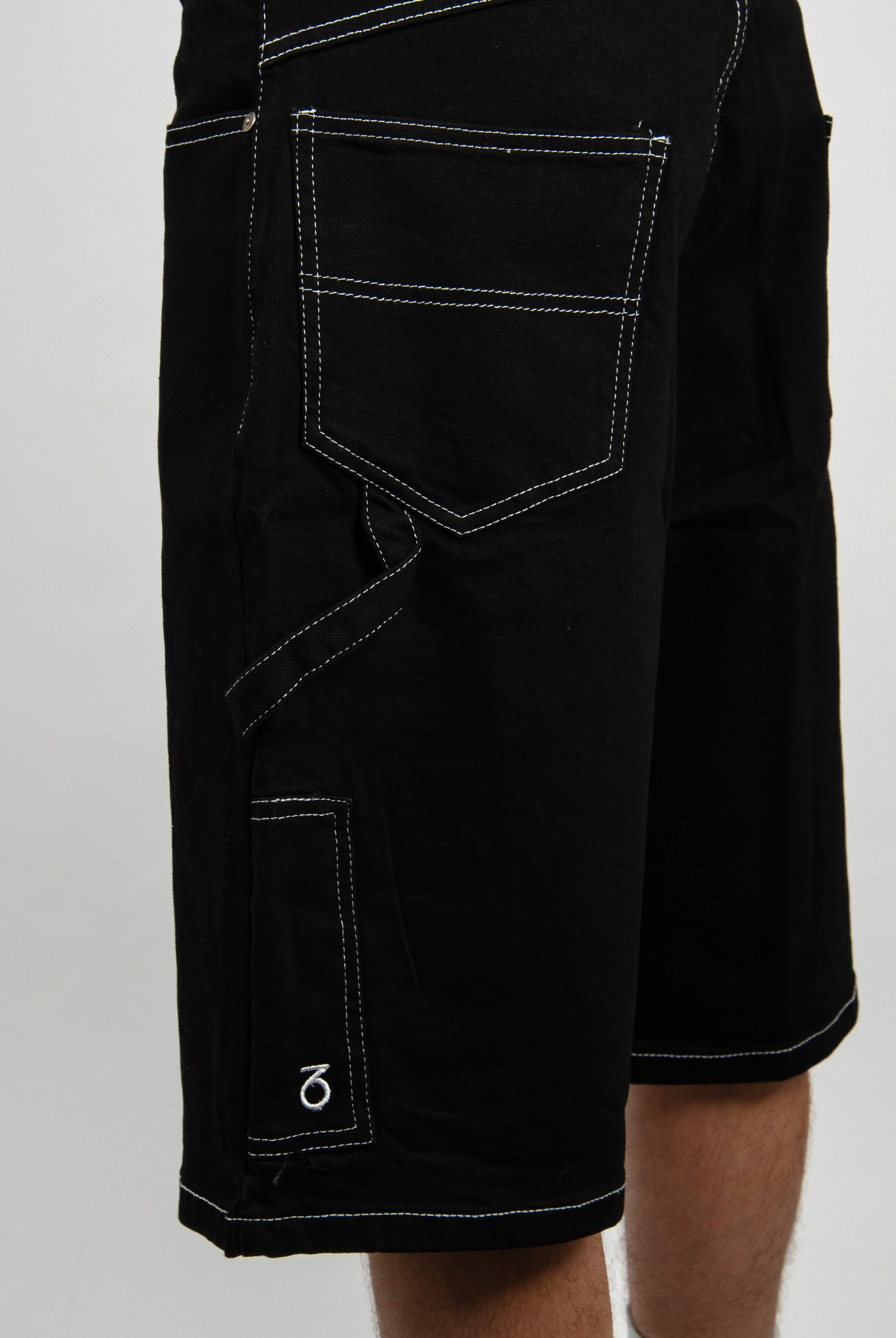 28 three sixty clothing loose fit carpenter shorts black last pair black denim shorts