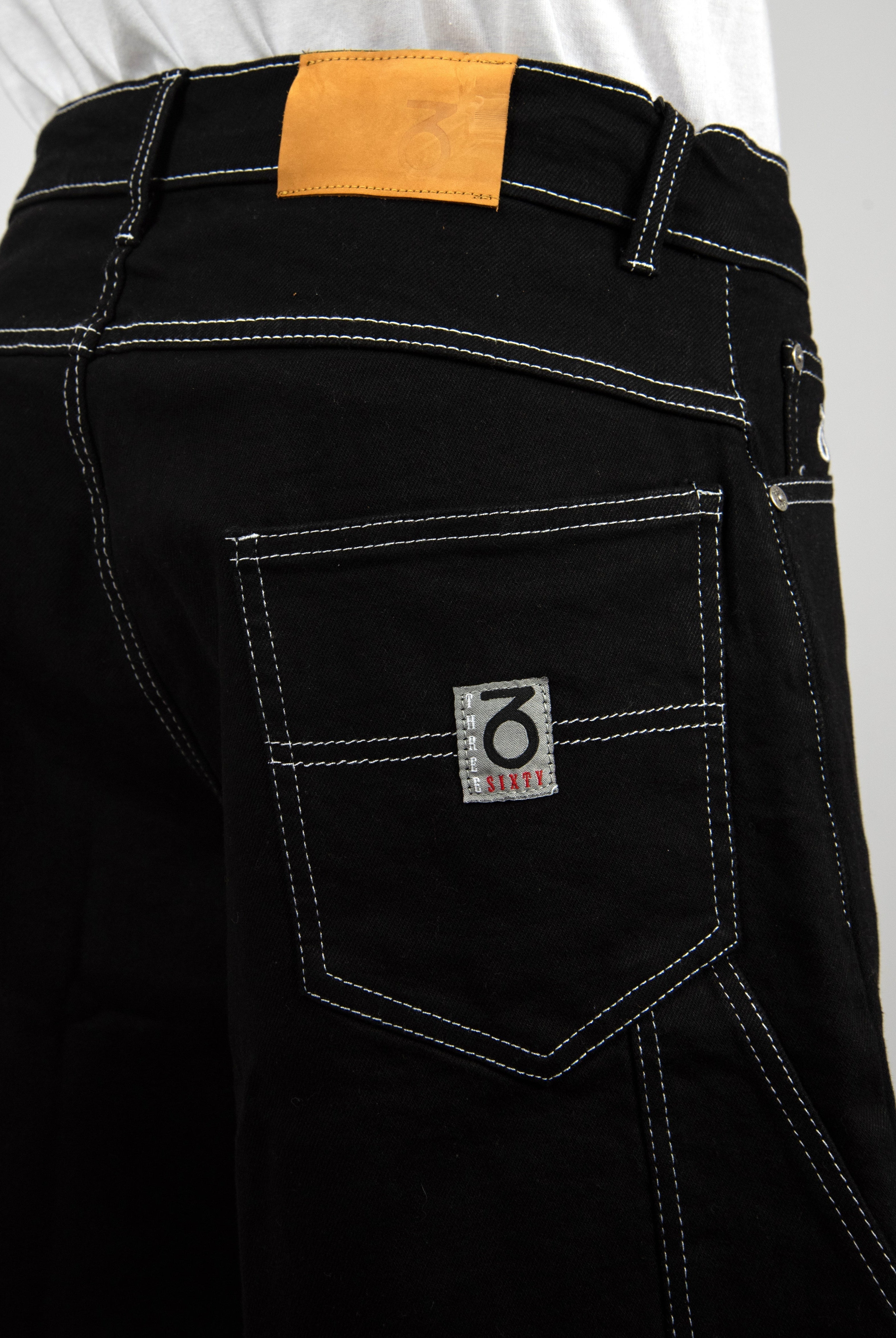 28 three sixty clothing loose fit carpenter shorts black last pair black denim jeans
