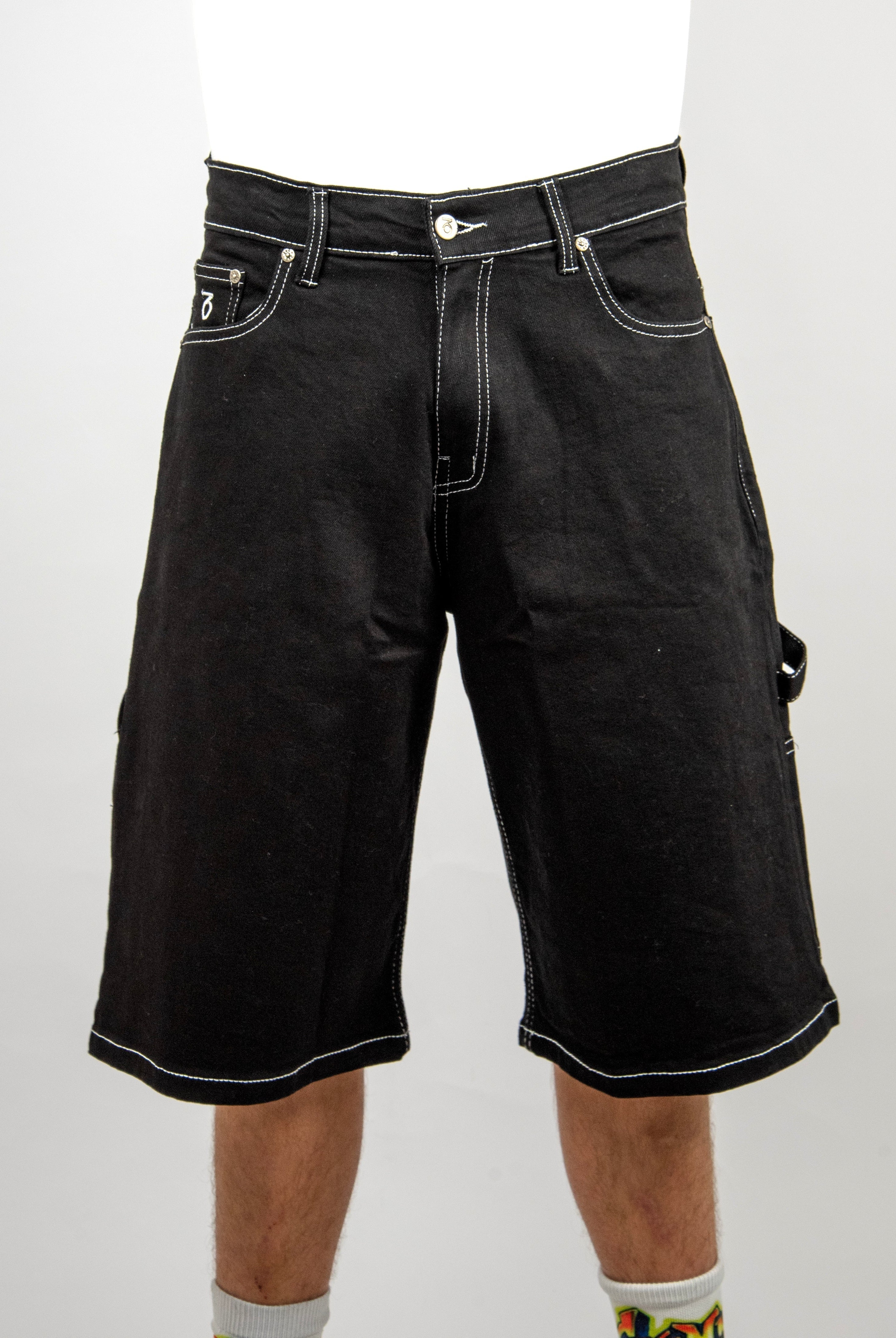 28 three sixty clothing loose fit carpenter shorts black last pair black denim shorts