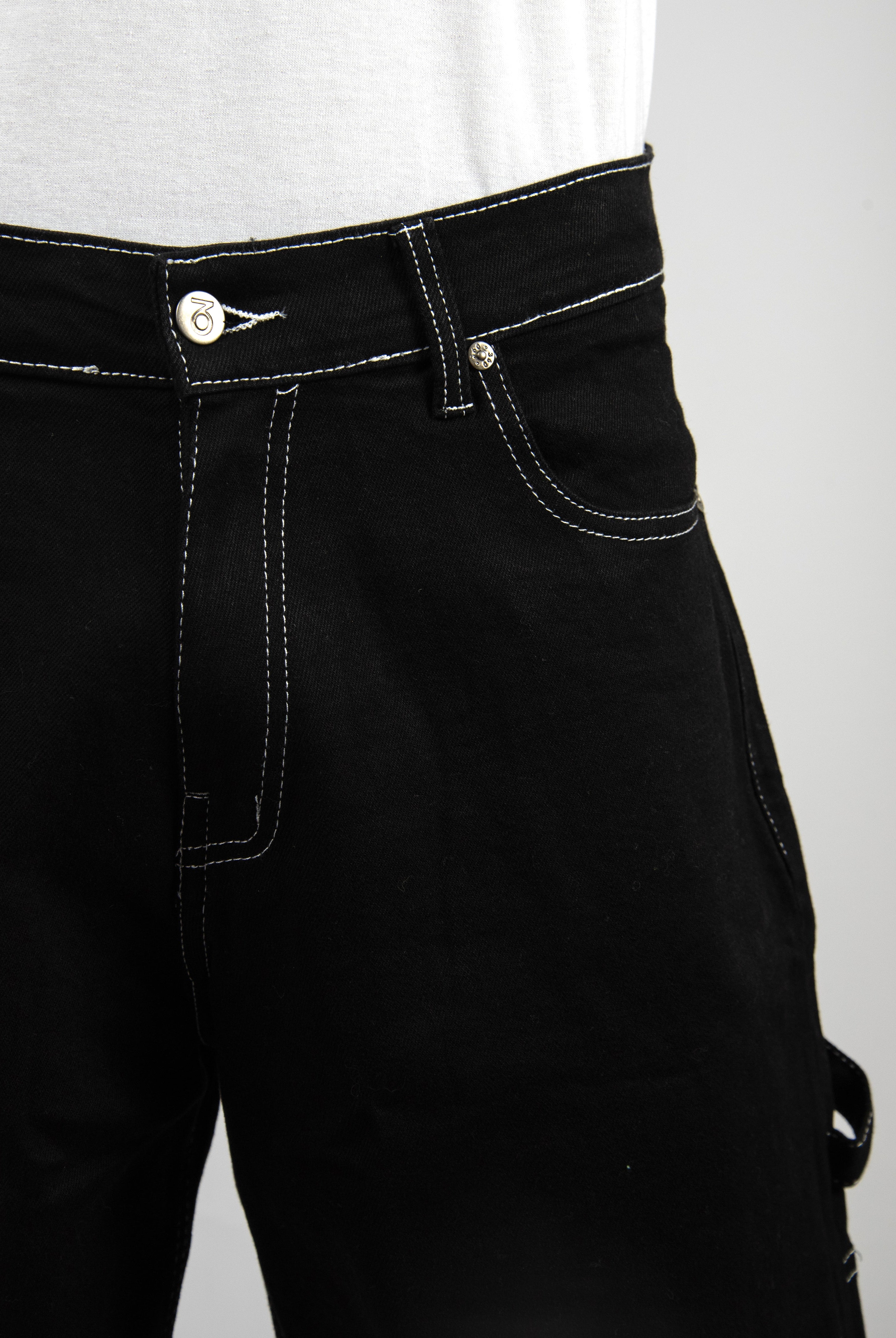 28 three sixty clothing loose fit carpenter shorts black last pair black denim jeans