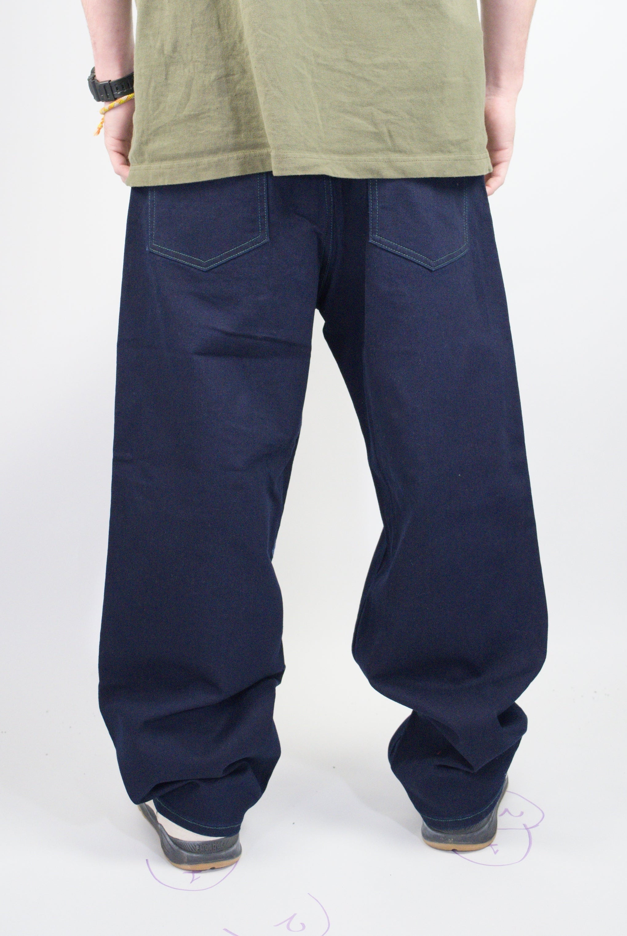 Volcom - billow denim jeans - wide cut - indigo blue dark blue baggy