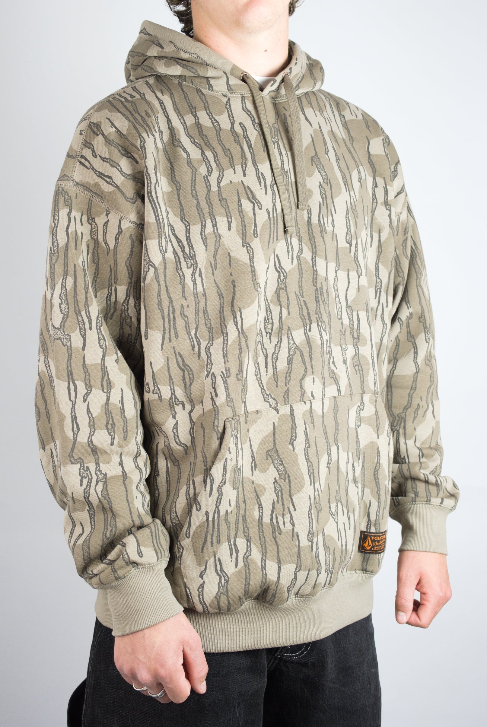 Volcom - operators pull over hoodie - brindle camo