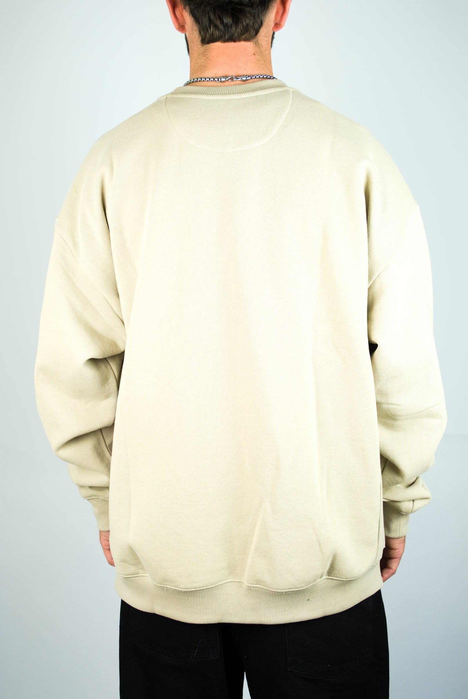 Volcom - operators sweat - pull over crew neck jumper - light khaki