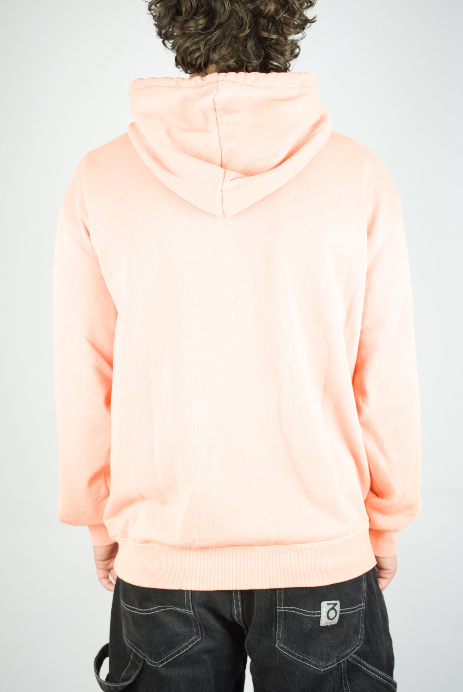 Volcom - single stone hoodie - brushed terry cloth - pale peach
