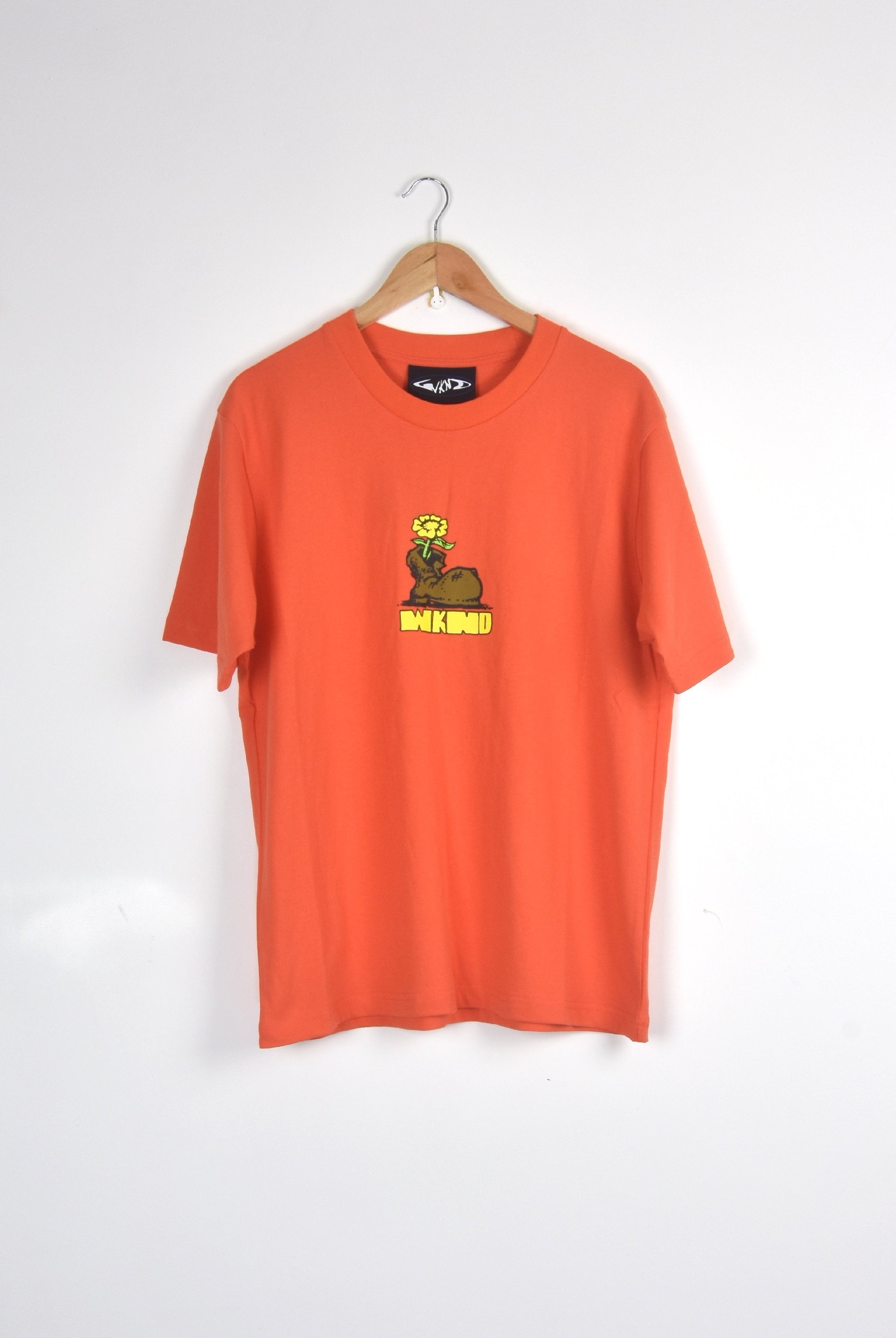 Wknd - das boot tee shirt – soft orange orange t-shirt brown