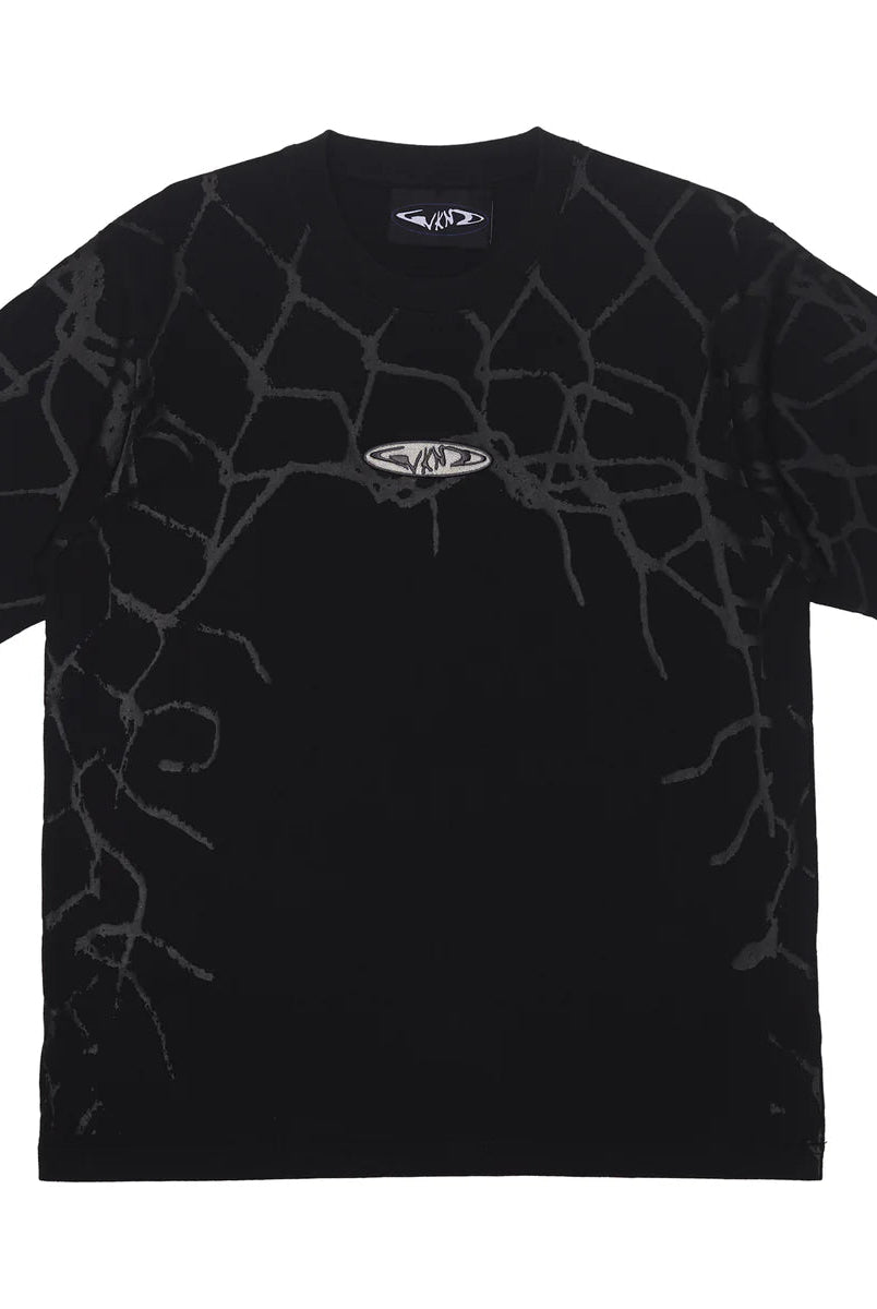 Wknd - fishbone emblem tee - faded black