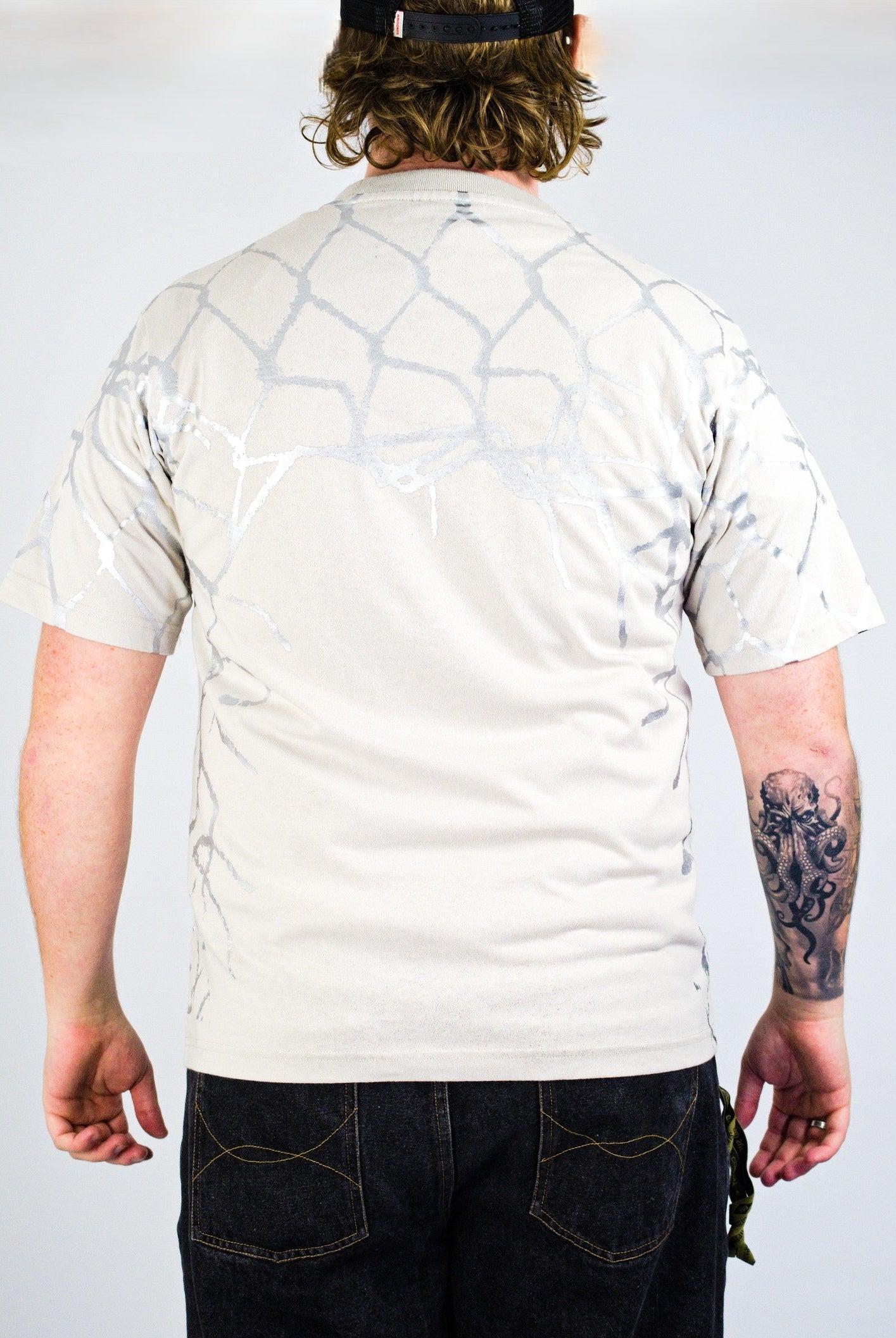 Wknd - fishbone emblem tee - mist