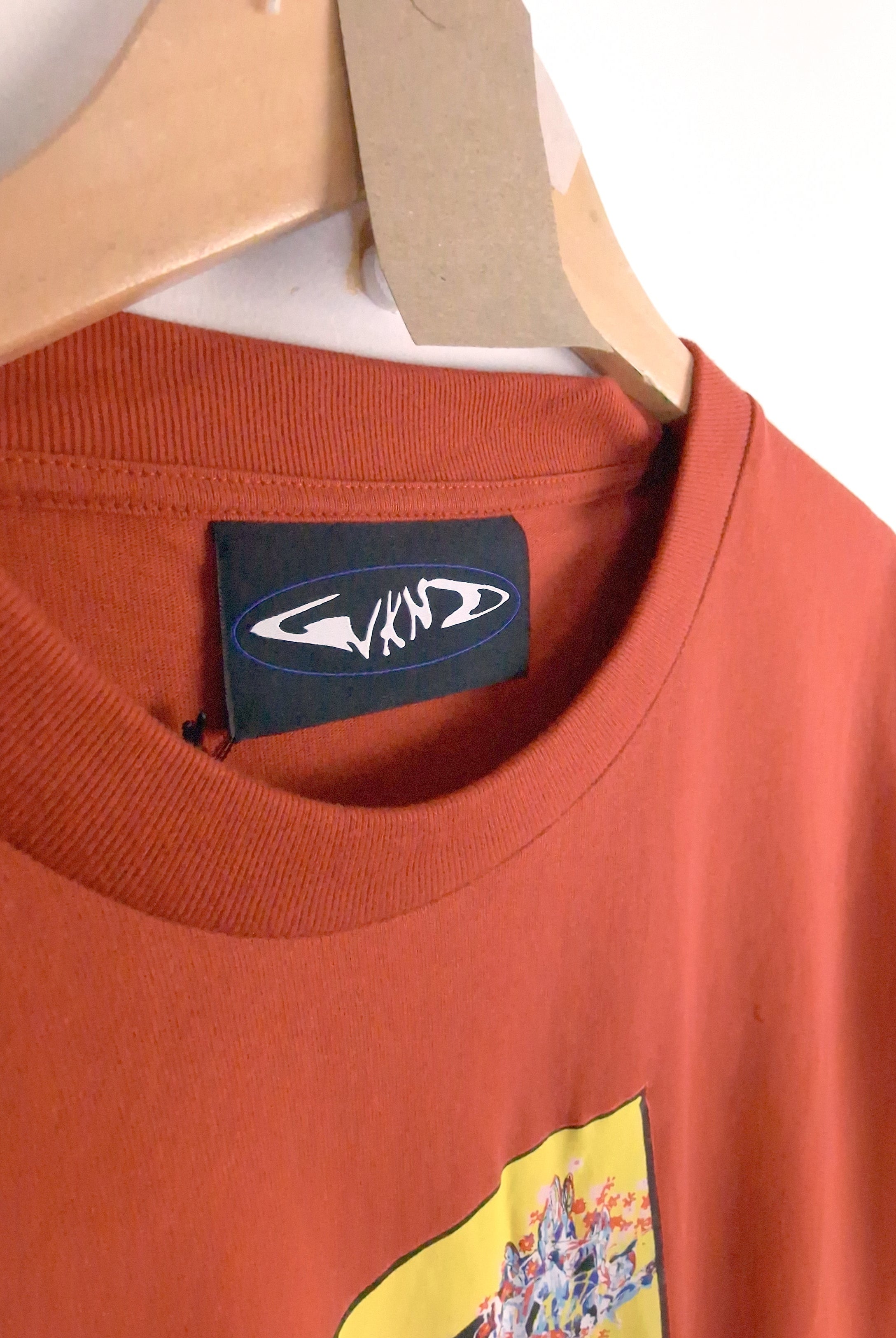 Wknd - sitter tee shirt - rusty red orange t-shirt clothing