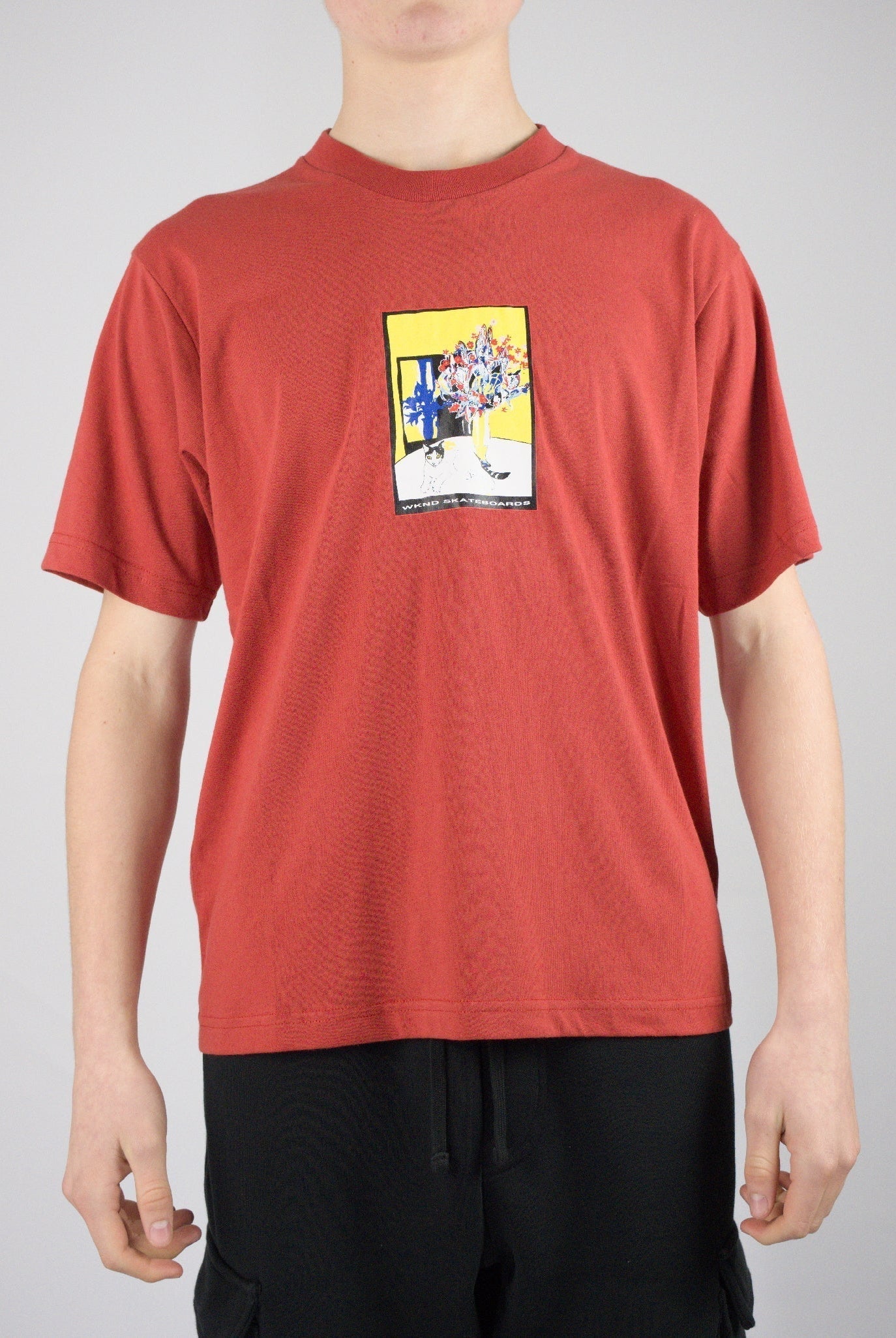 Wknd - sitter tee shirt - rusty red