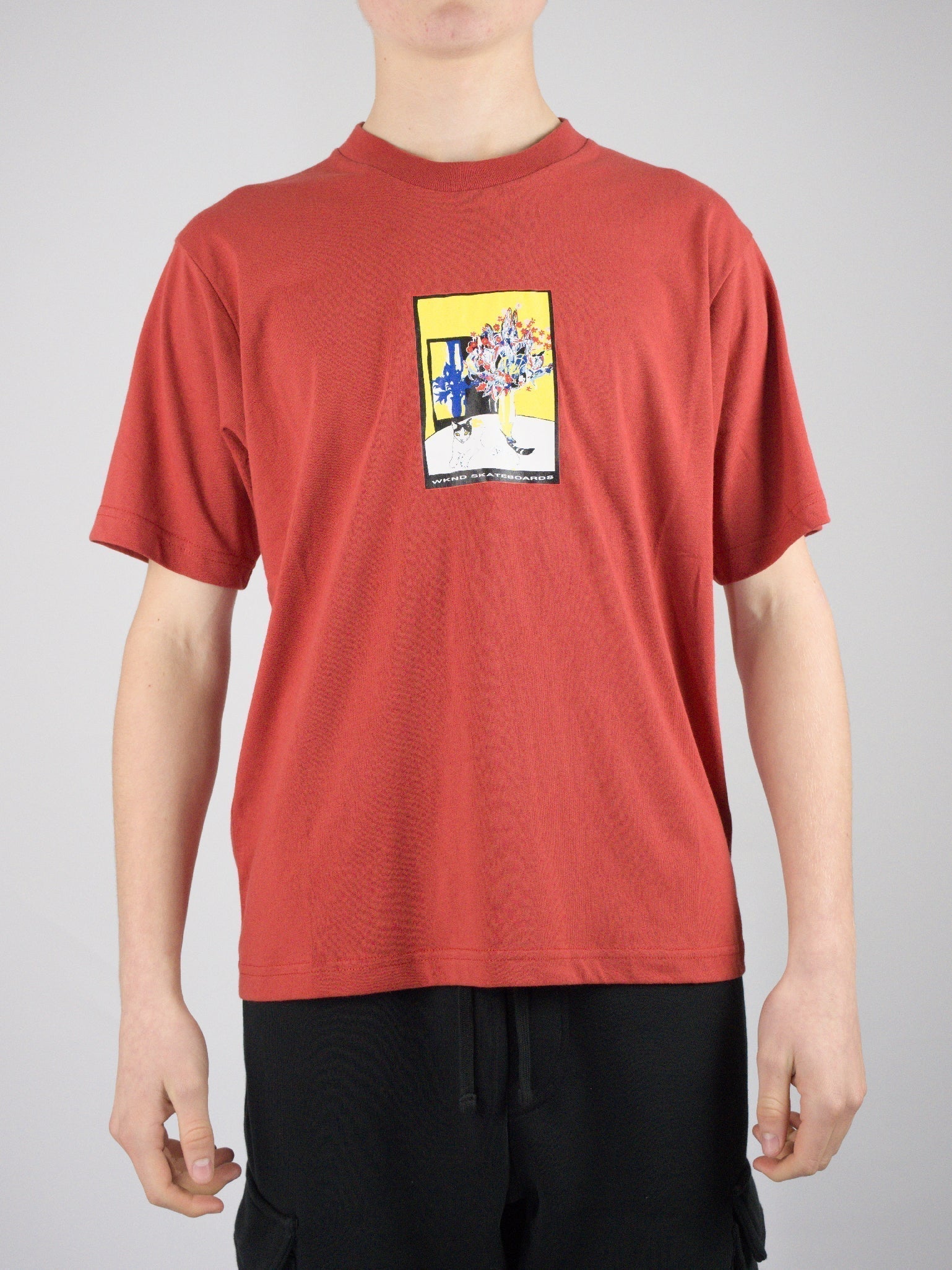 Wknd - sitter tee shirt - rusty red