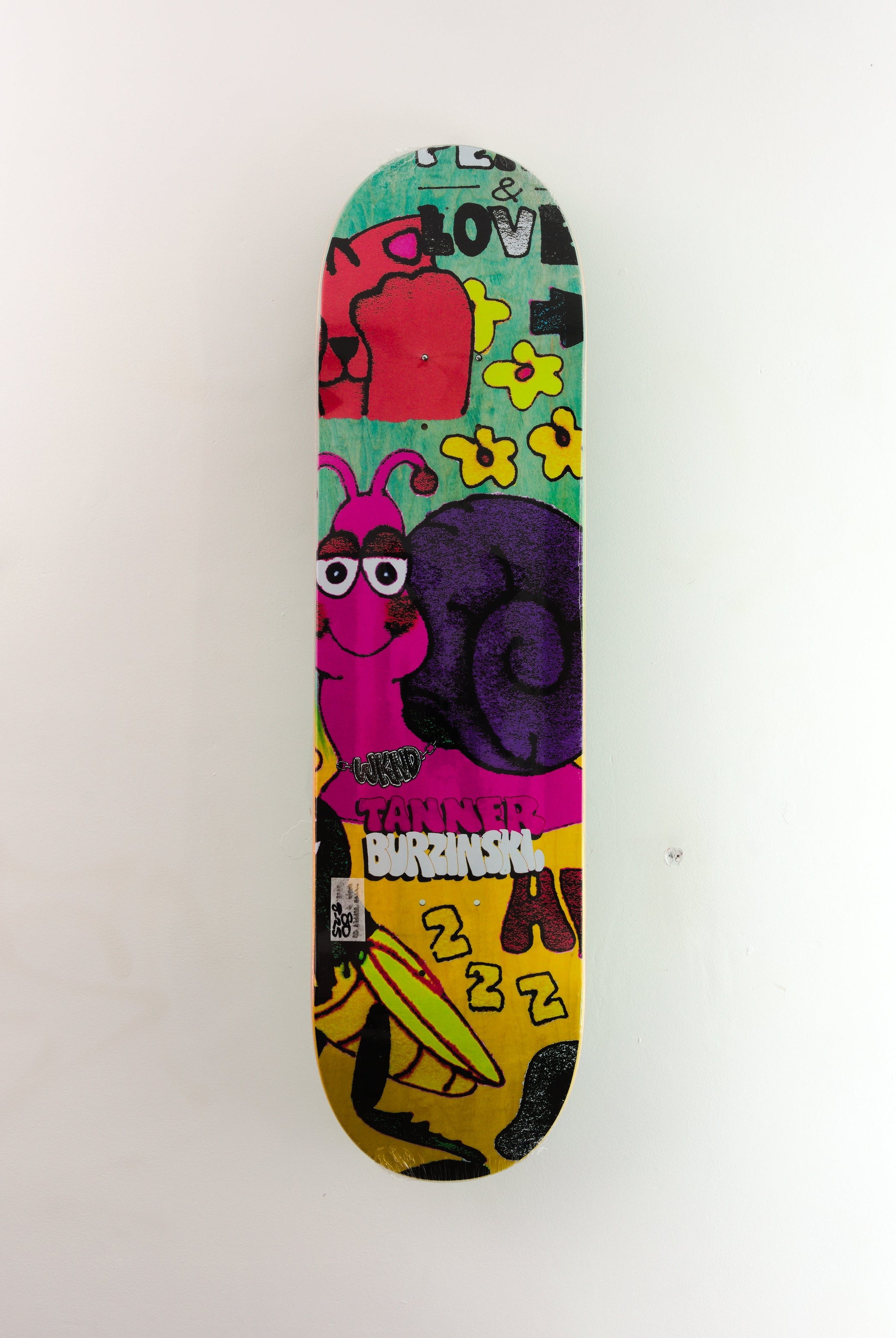 Wknd - ’slime’ tanner burzinsk pro skateboard deck - 8.25
