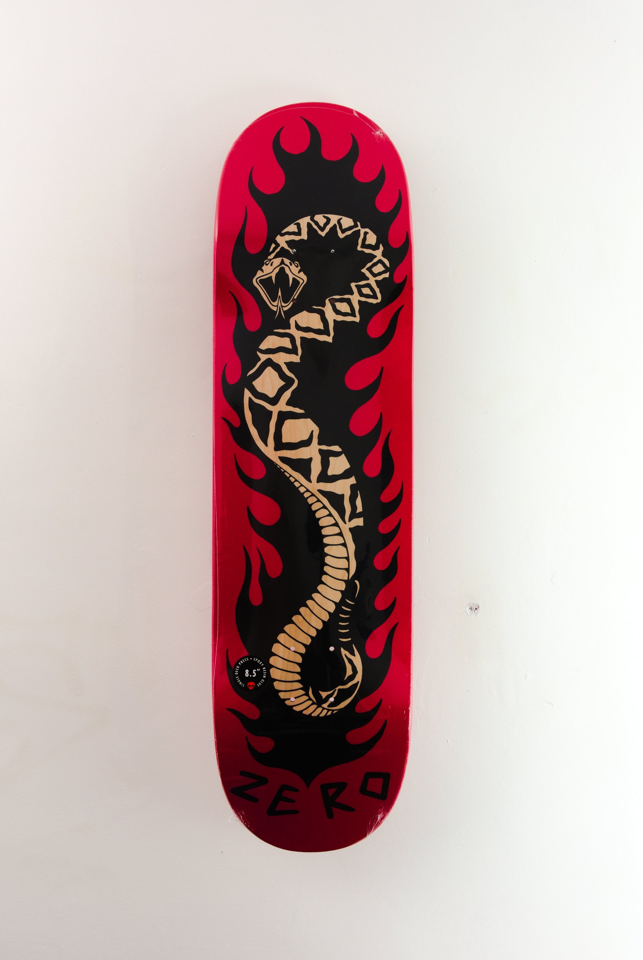 Zero skateboards x han shinko skateboard deck forest edwards pro 8.5.0’’ red