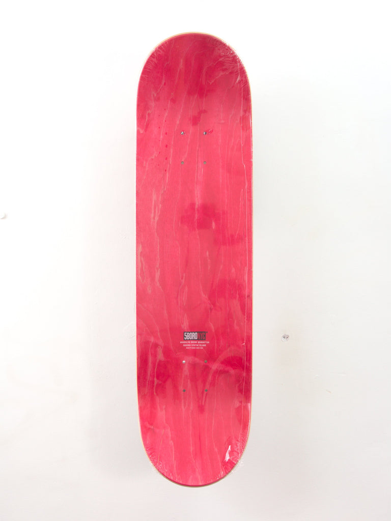 Red 5 Boro Cinqo Barrios Skateboard Deck - 8.50 x 32.00 without wheels or trucks