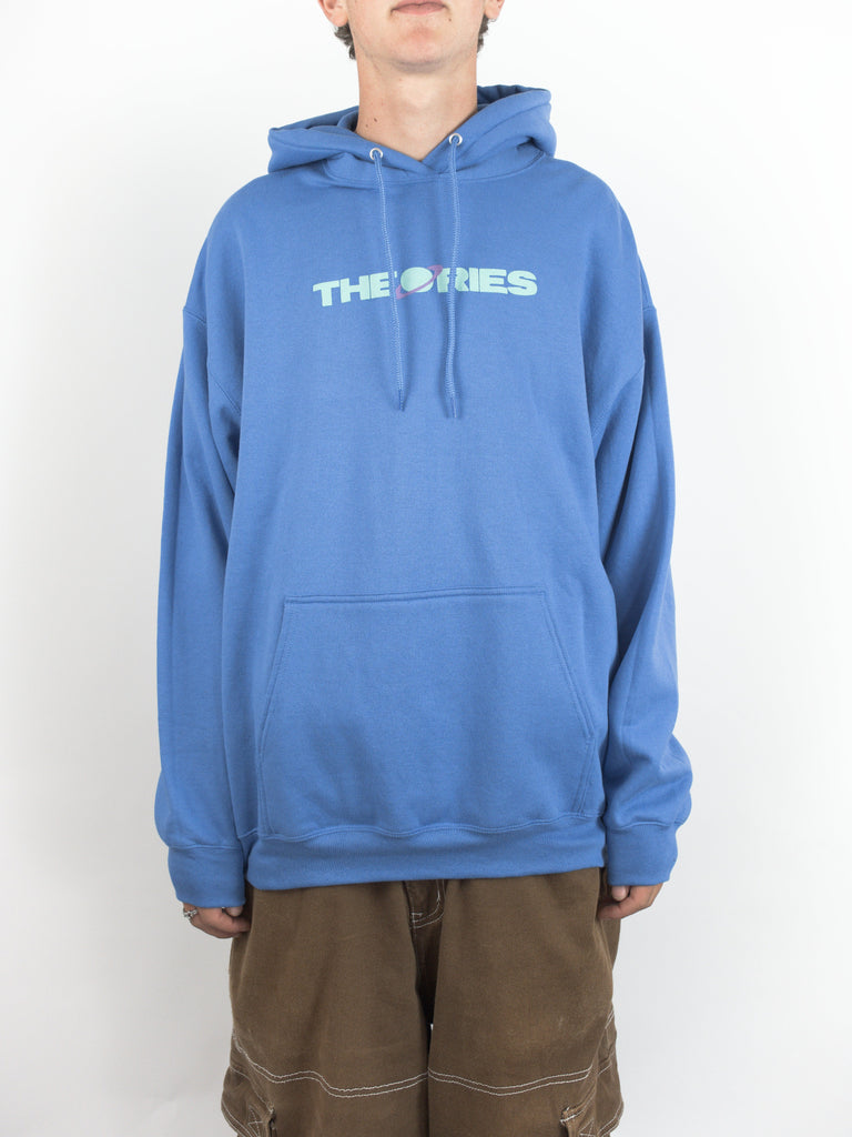 Blue hoodie sweatshirt featuring THE ORIES, part of Theories Of Atlantis - Orbit Medium Weight Hoodie