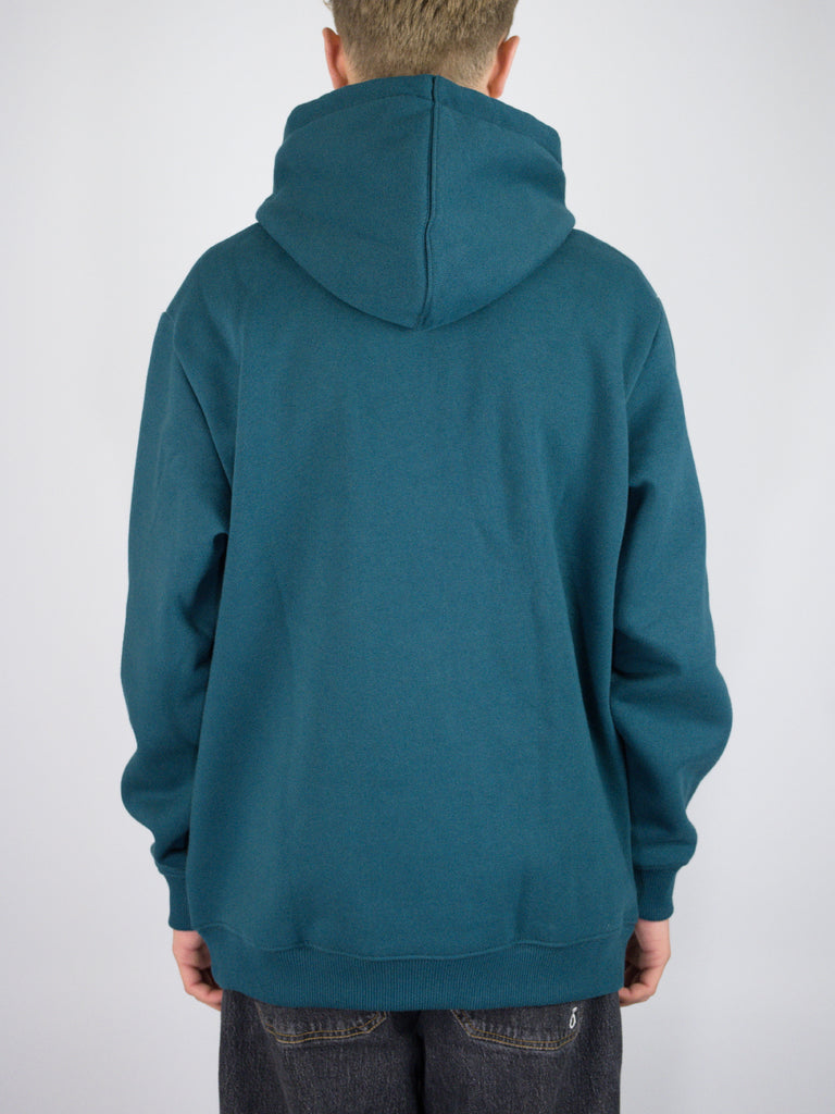 Dc shoes - 1994 heavyweight hoodie - deep teal blue grind supply company uk