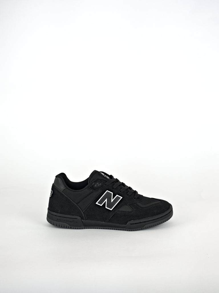 Black New Balance Numeric Tom Knox Pro Skate Shoe with white logo on side