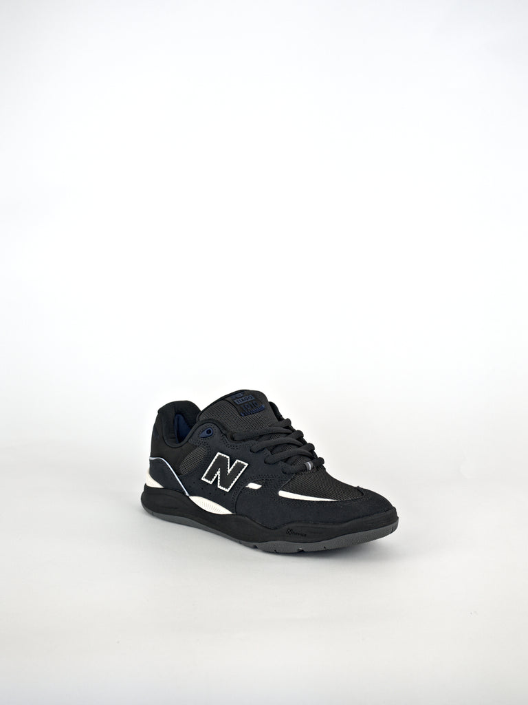 Black New Balance Numeric Tiago Lemos 1010 Pro Skate Shoe with white accents