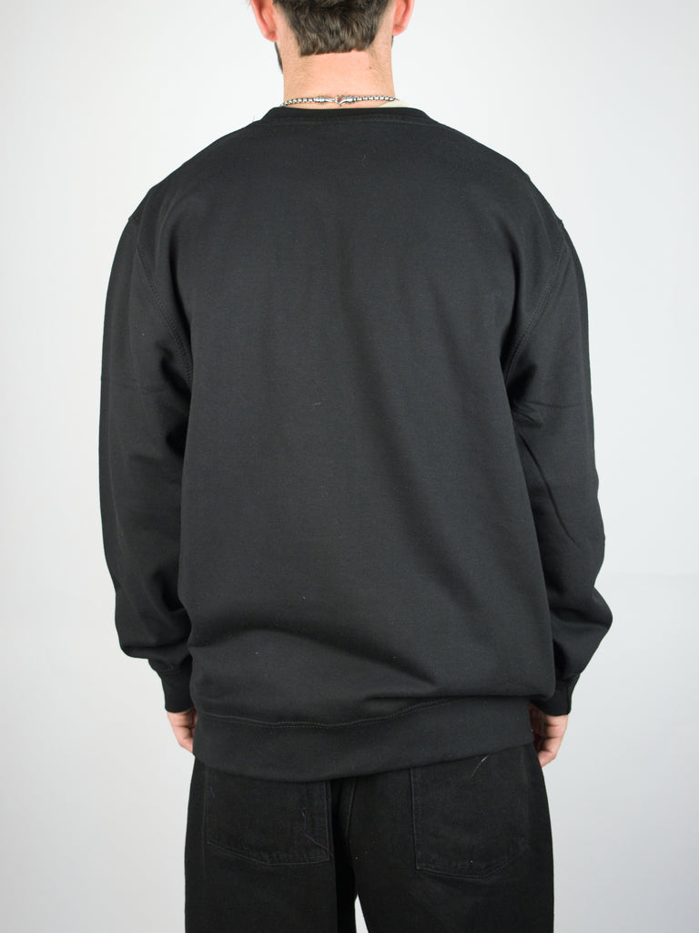 Zrero - army crew neck pull over - black