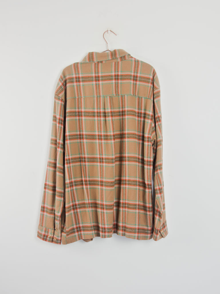 L snack skateboards - blackbird - button up flannel shirt - large last one shirts & tops grind supply company uk