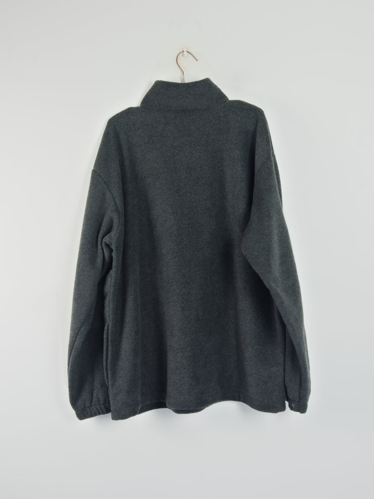 Xl sour solution spot hunter quarter zip fleece pull over - dark grey medium sweatshirt grind supply company uk