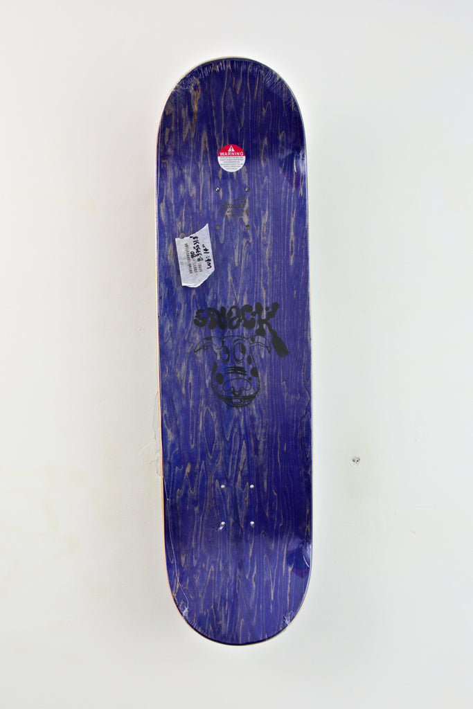 Purple Snack Skateboards Vapourz Skateboard Deck with unique graphic design