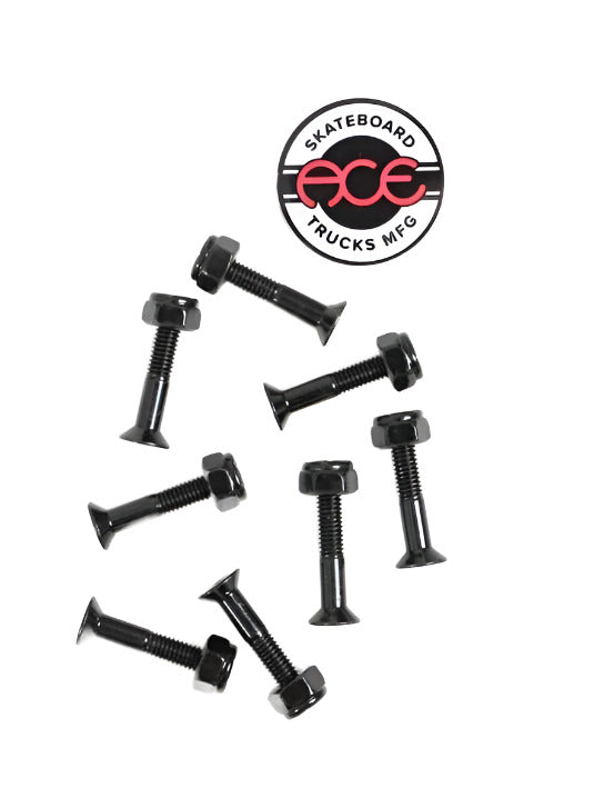 Ace Trucks 1/14’’ Phillips Skateboard Bolts with logo and toughened steel design