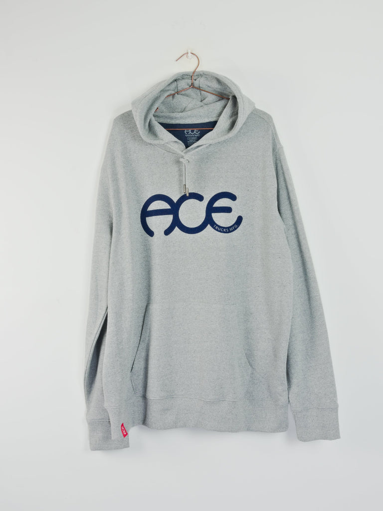 Ace - rings hoodie - heather grey grind supply company uk