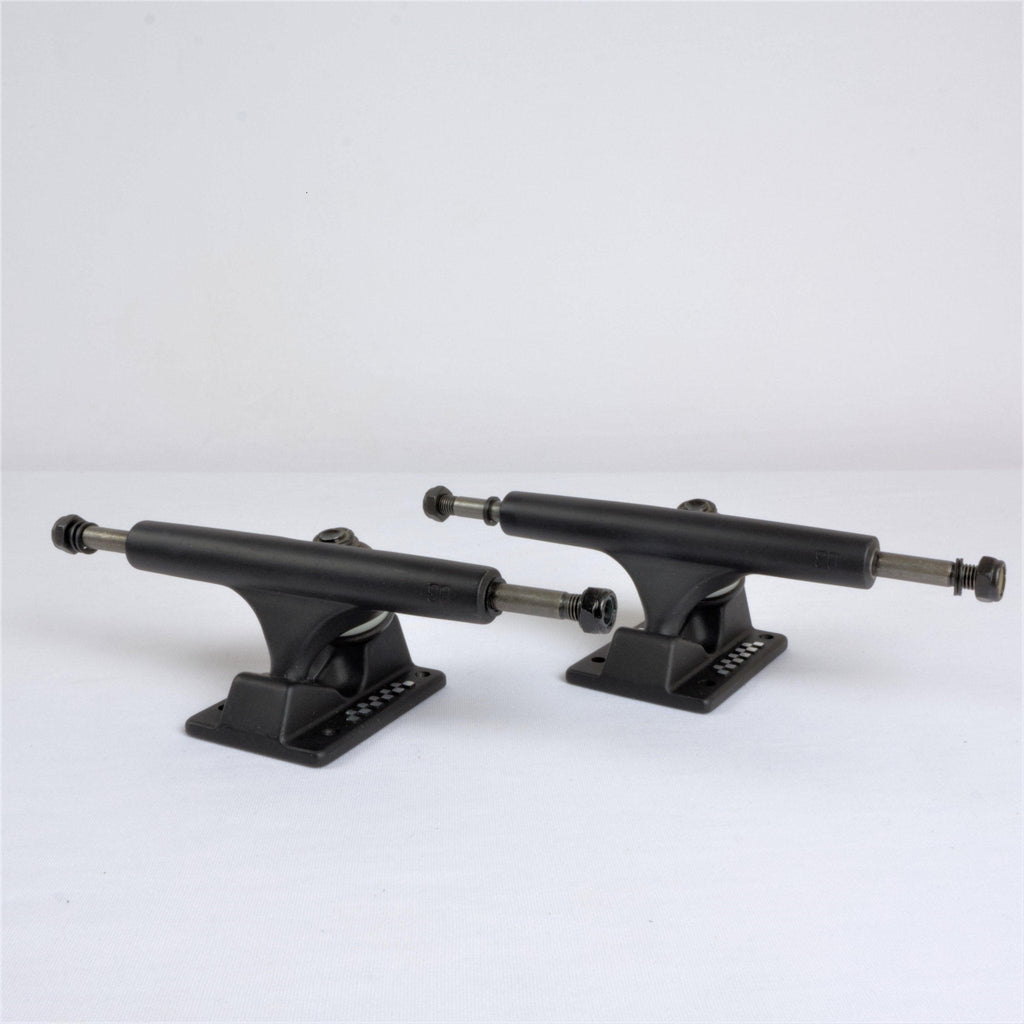 Pair of Ace Trucks - Classic 03 Low Skateboard Trucks in Matte Black finish