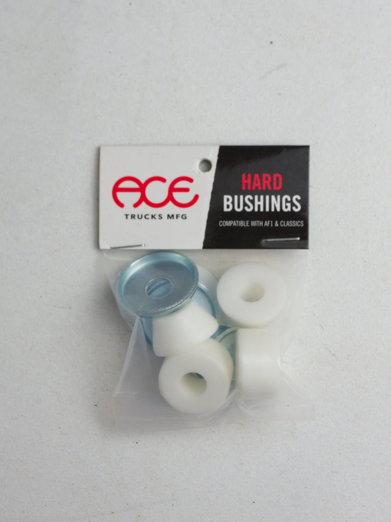 Ace Trucks MFG Package of Hard Bushings with White and Light Blue Components