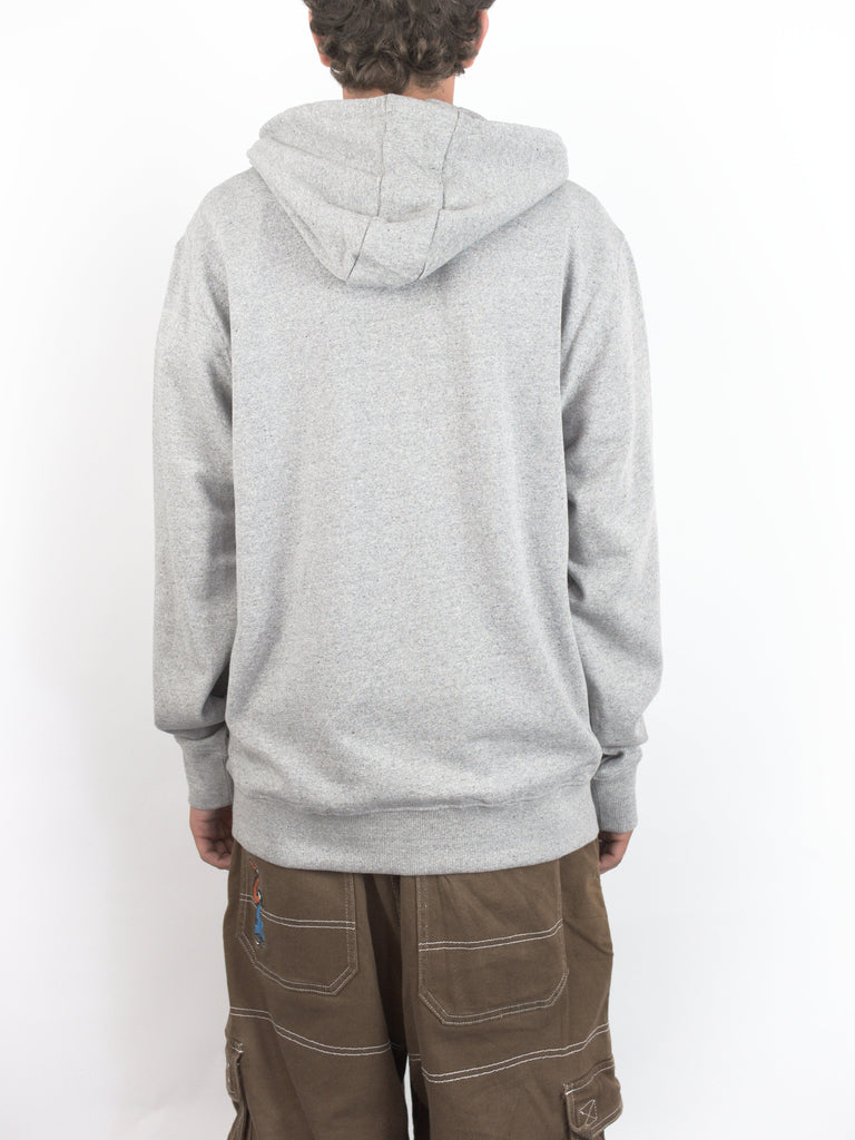 Light gray hooded sweatshirt back view from Ace Trucks Mfg Rings Hoodie collection