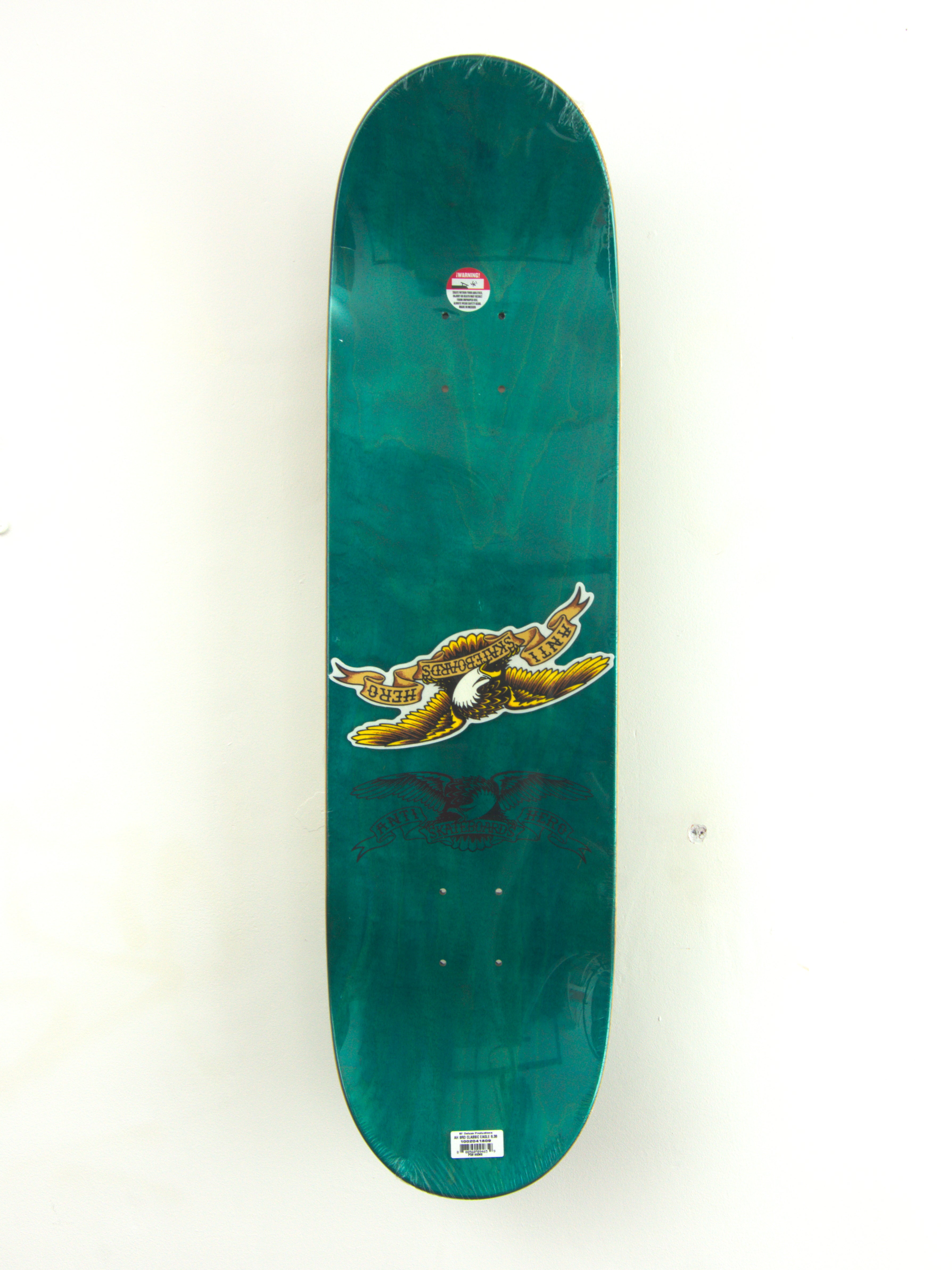 Anti hero - ’classic eagle’ team skateboard deck - 8.38 x 32.10 khaki green