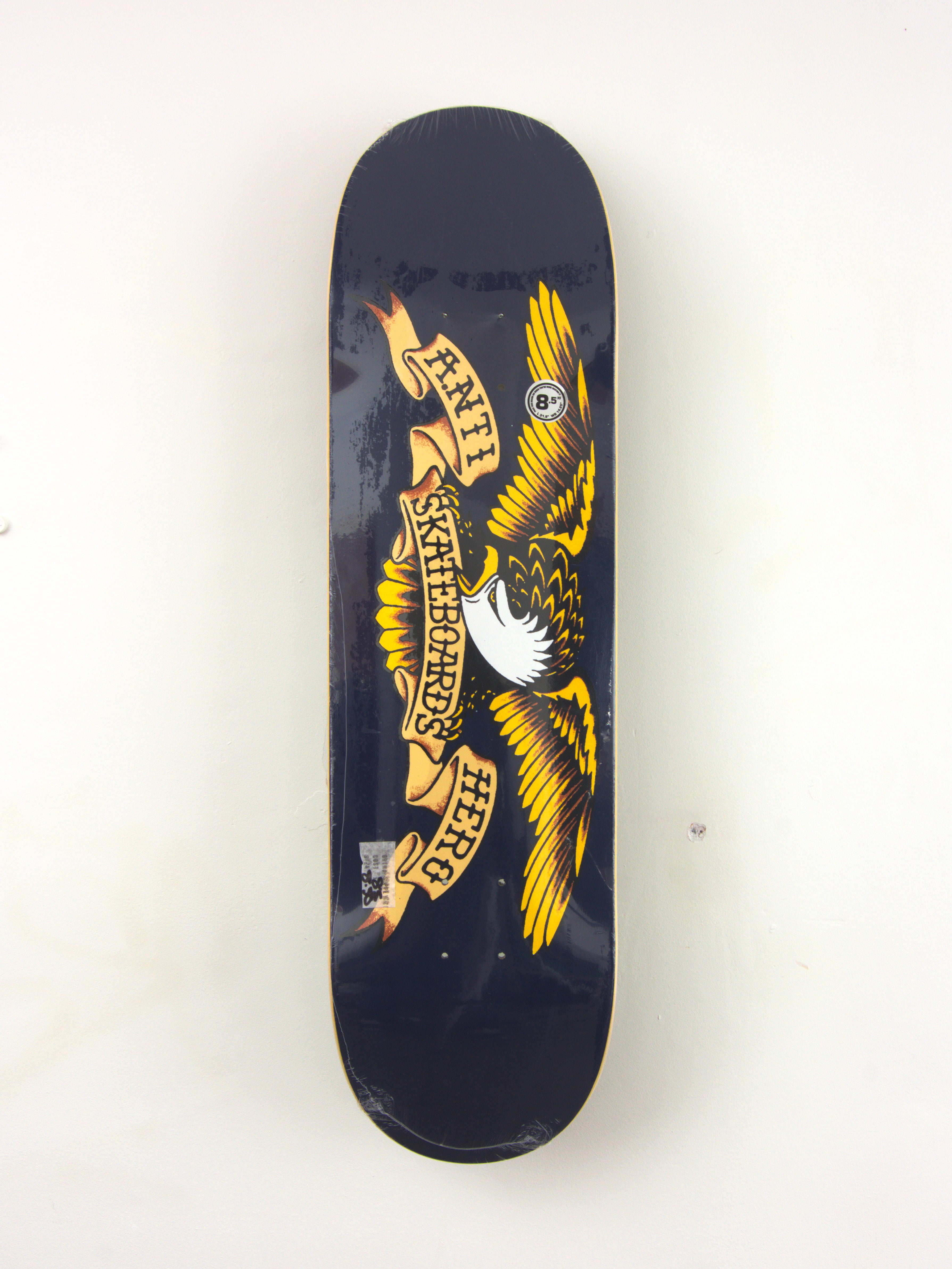Anti hero - ’classic eagle’ team skateboard deck - 8.50 x 32.2 navy blue