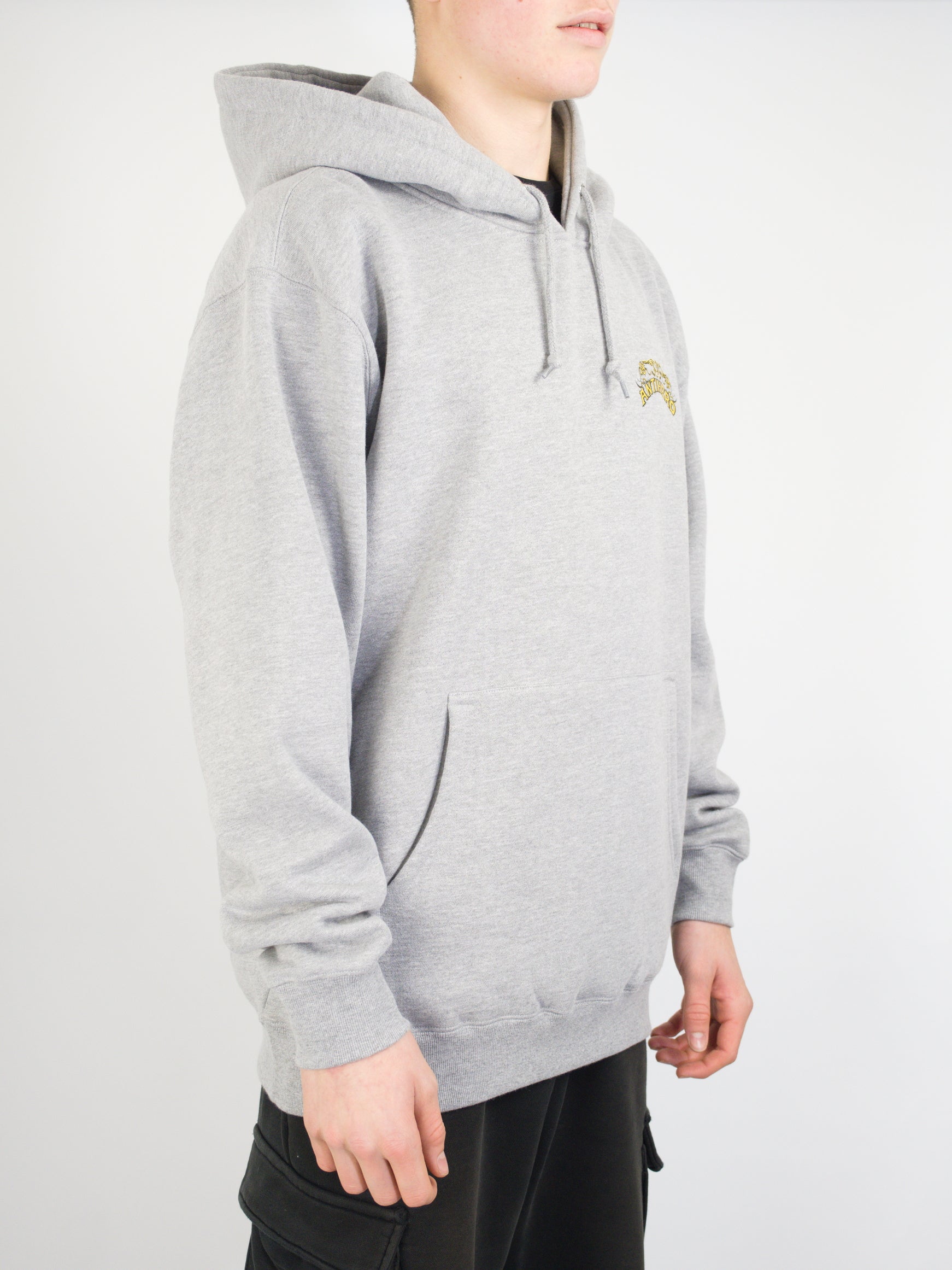 Anti hero - customs hoodie - heather grey
