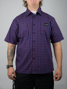 Bag lady - red plaid shirt