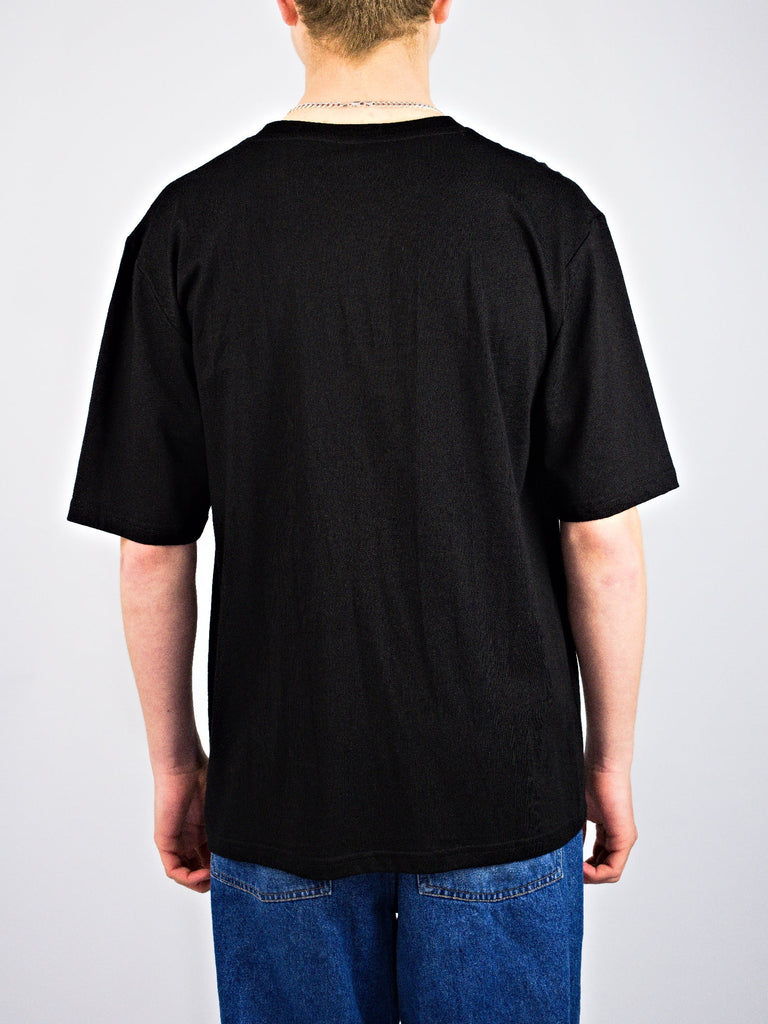 Bag lady supplies - warp t shirt - black red green