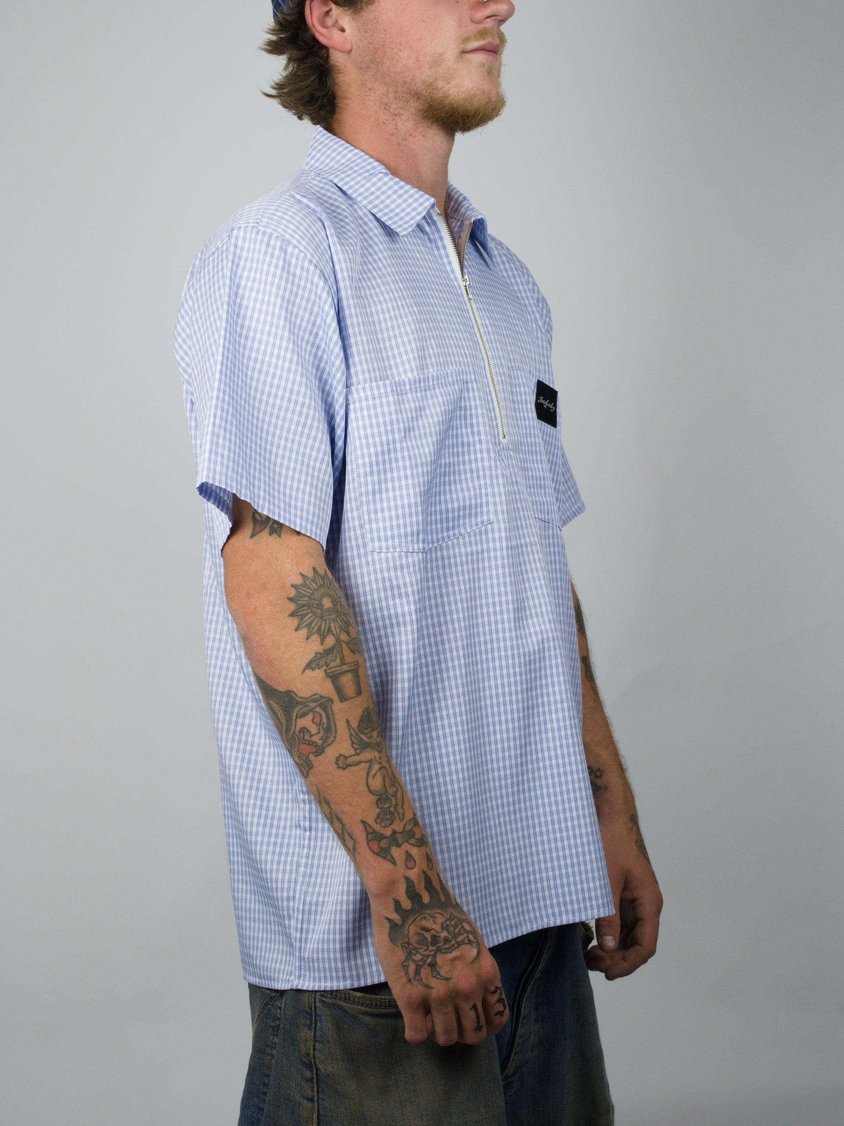 Bag lady - workwear shirt light blue