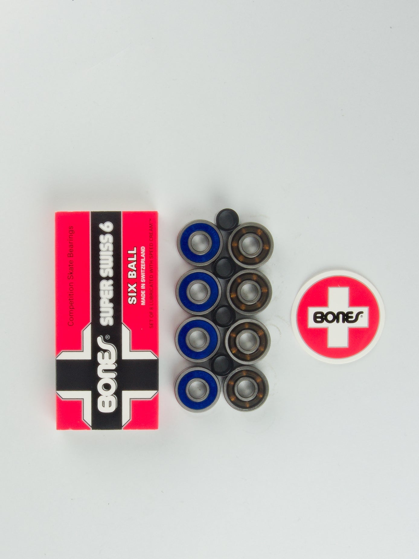 Bones bearings - super swiss 6 ball - pack of 8