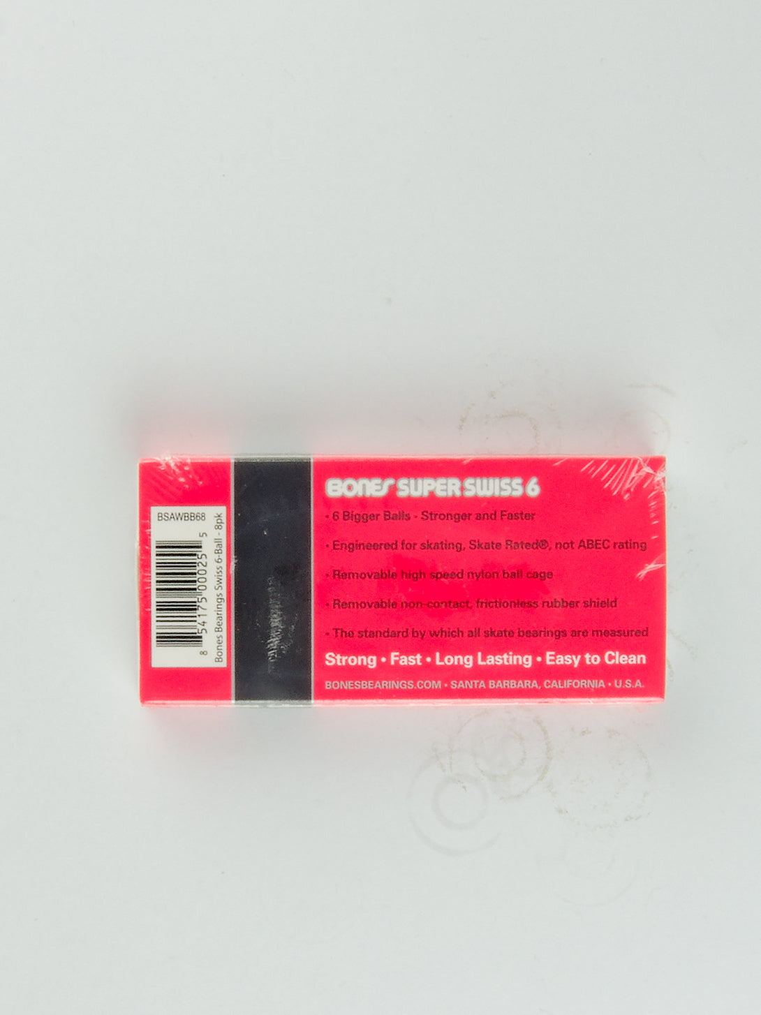 Bones bearings - super swiss 6 ball - pack of 8