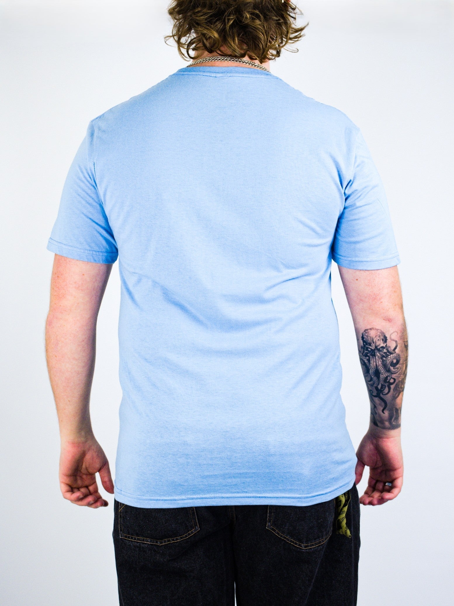 Bones - swiss logo tee - baby blue