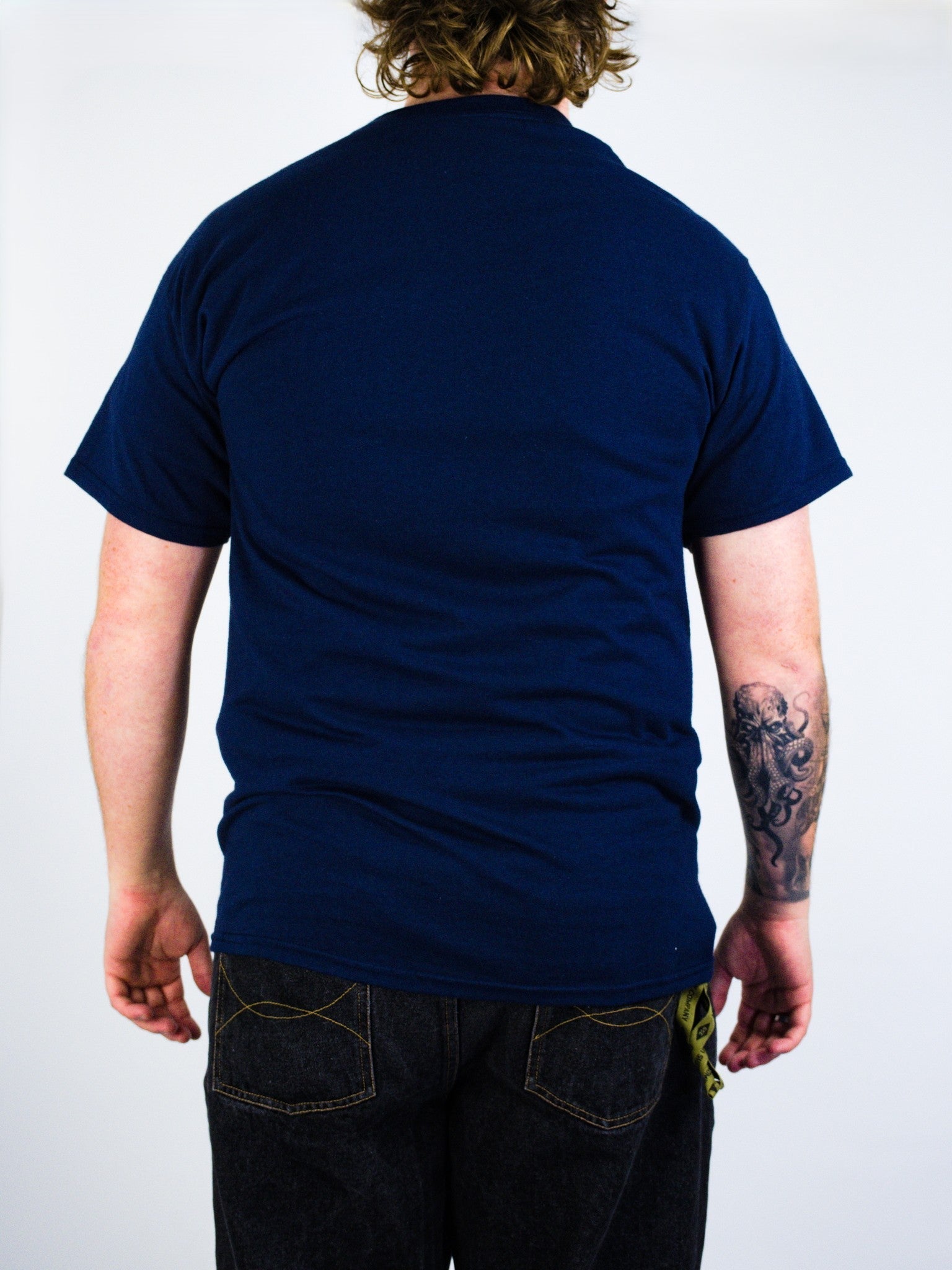 Bones - swiss logo tee - navy blue