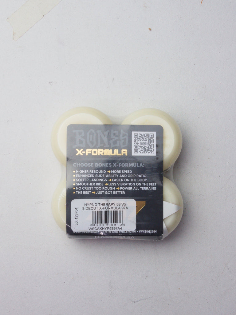 X-Formula skateboard wheels packaged in clear plastic with a black label.