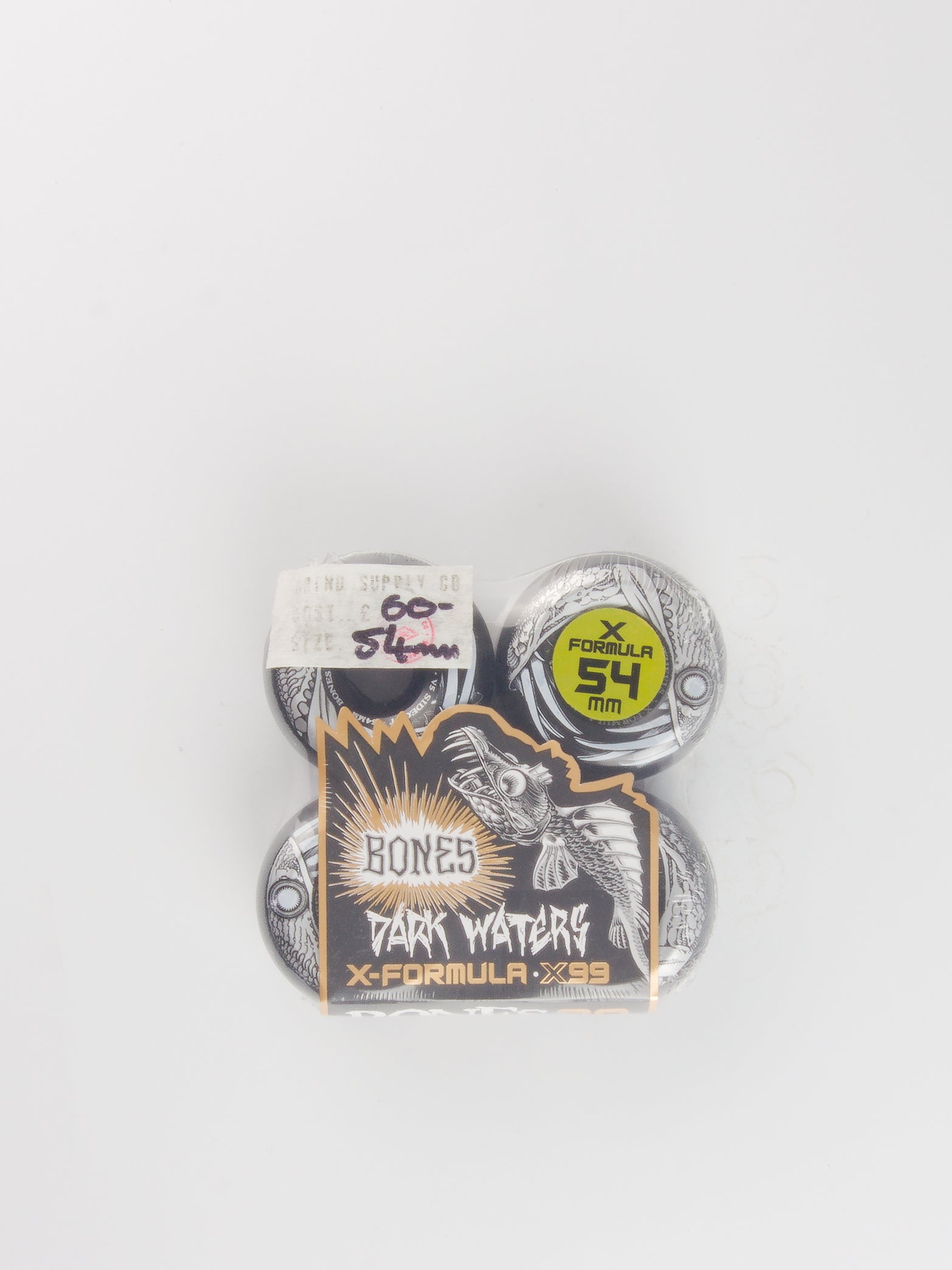 54 mm bones wheels - xformula dark waters x99 formula skateboard - v5 sidecuts 54mm