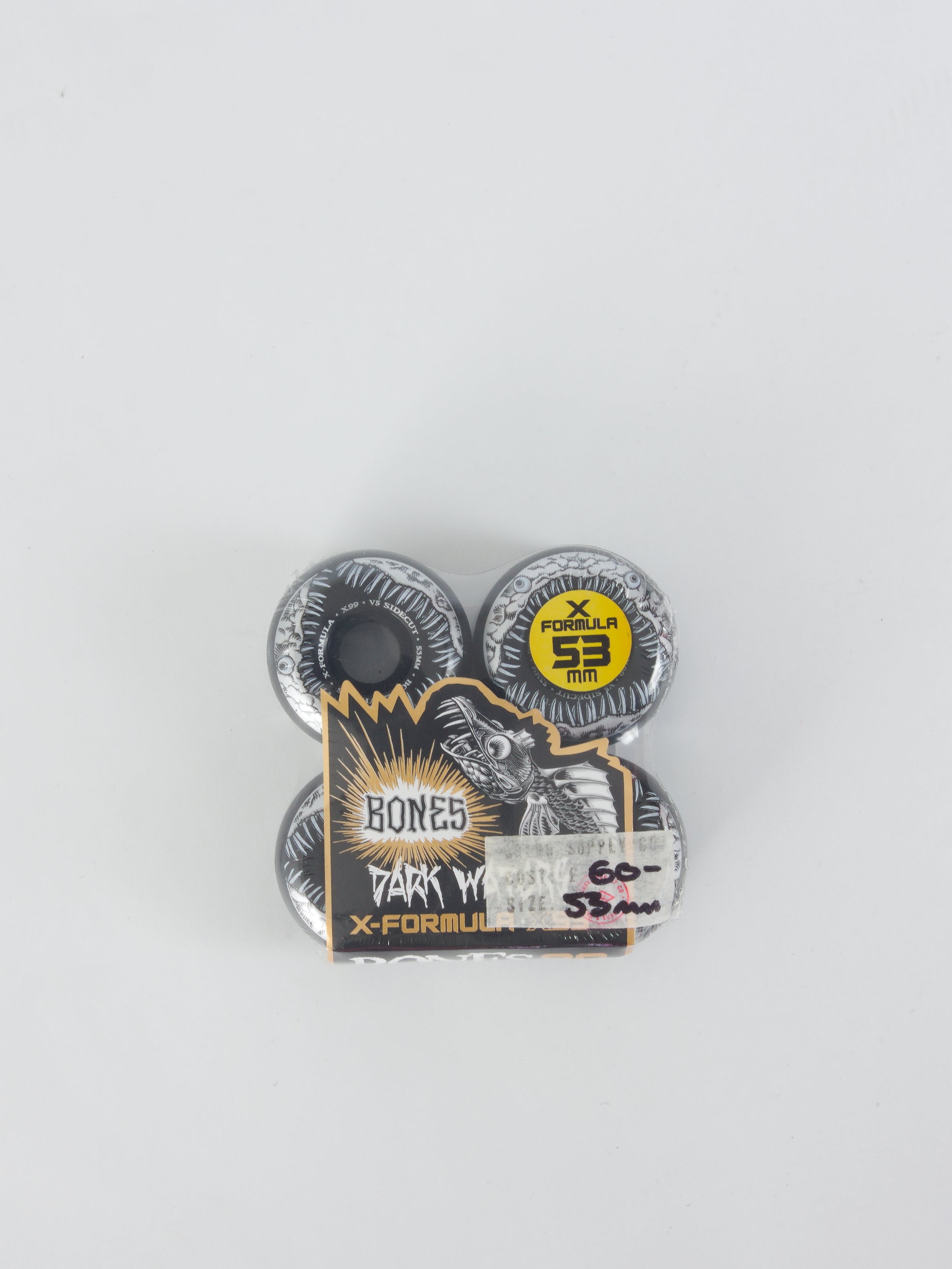 53 mm bones wheels - xformula dark waters x99 formula skateboard - v5 sidecuts 53mm