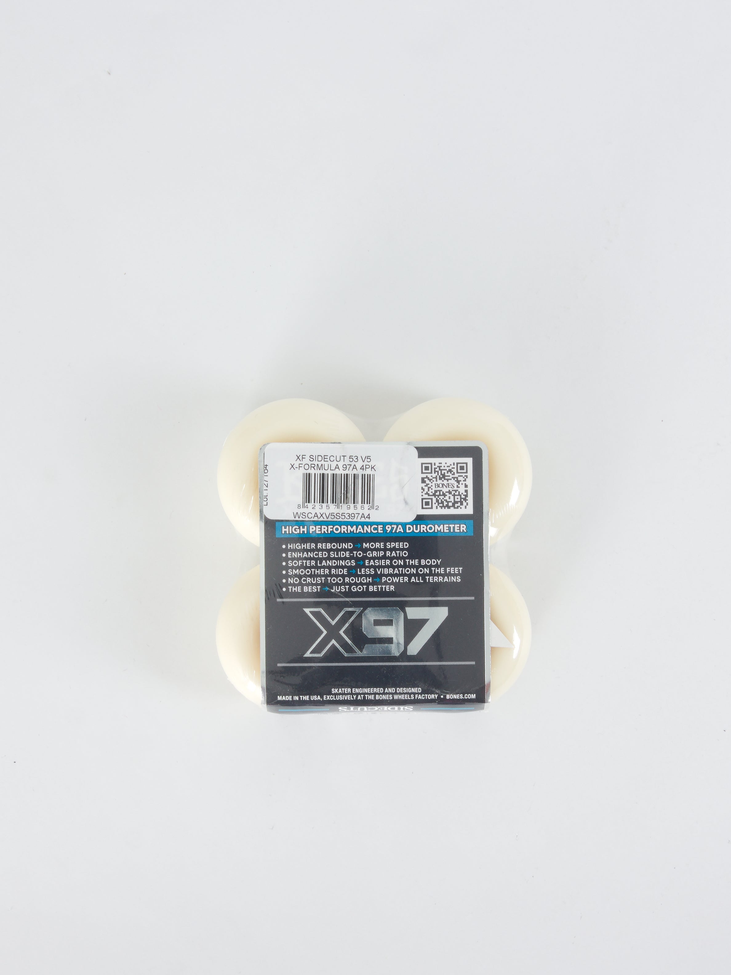 Bones wheels - xformula v5 sidecut x97 skateboard - 52 mm