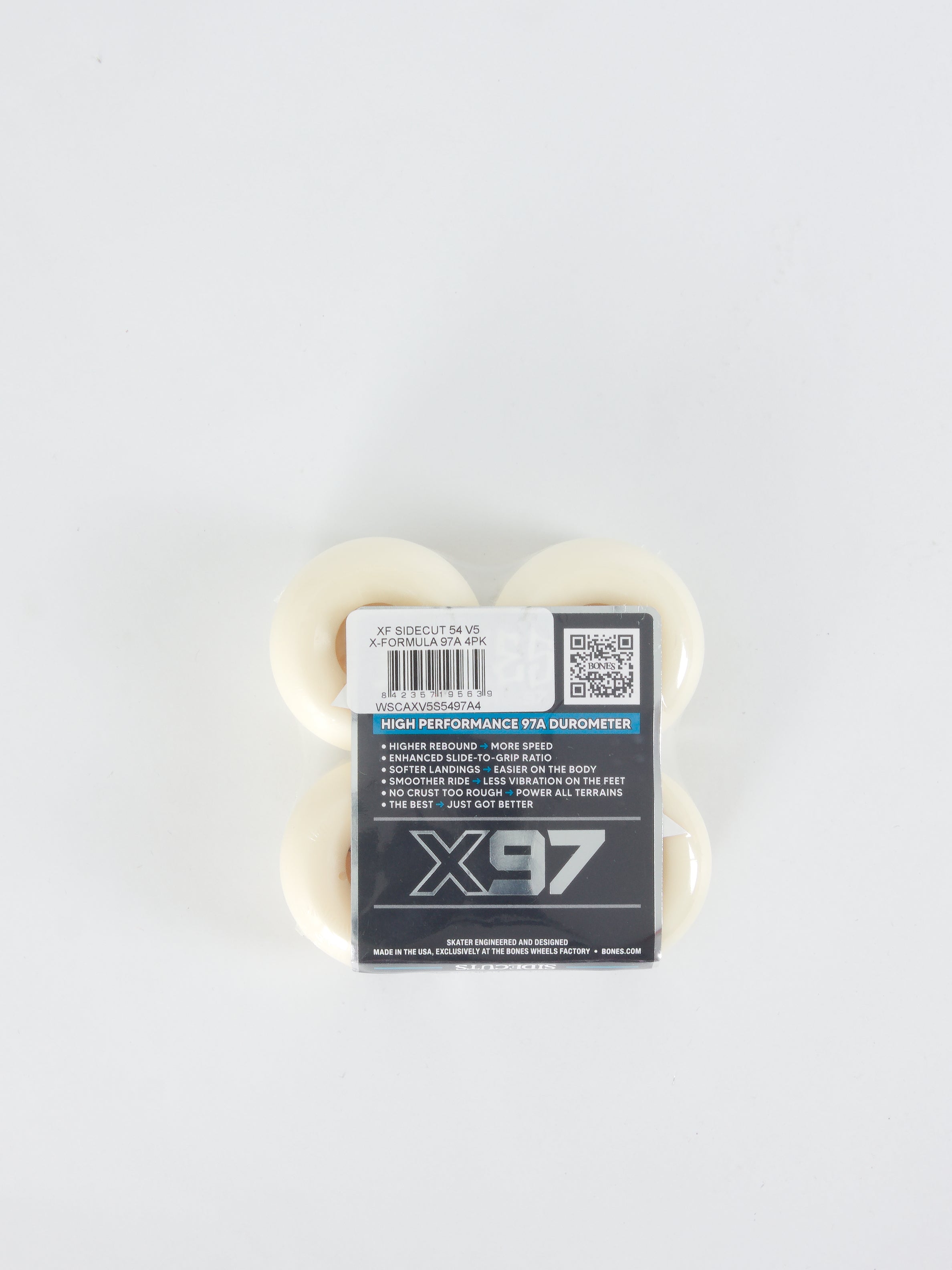 Bones wheels - xformula v5 sidecut x97 skateboard - 54 mm