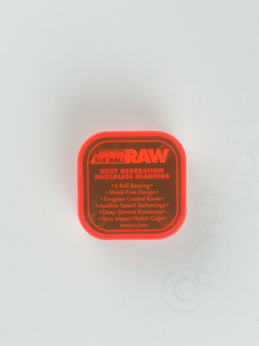 Bronson speed co - 6 ball raw bearings - next generation shieldless - pack of 8