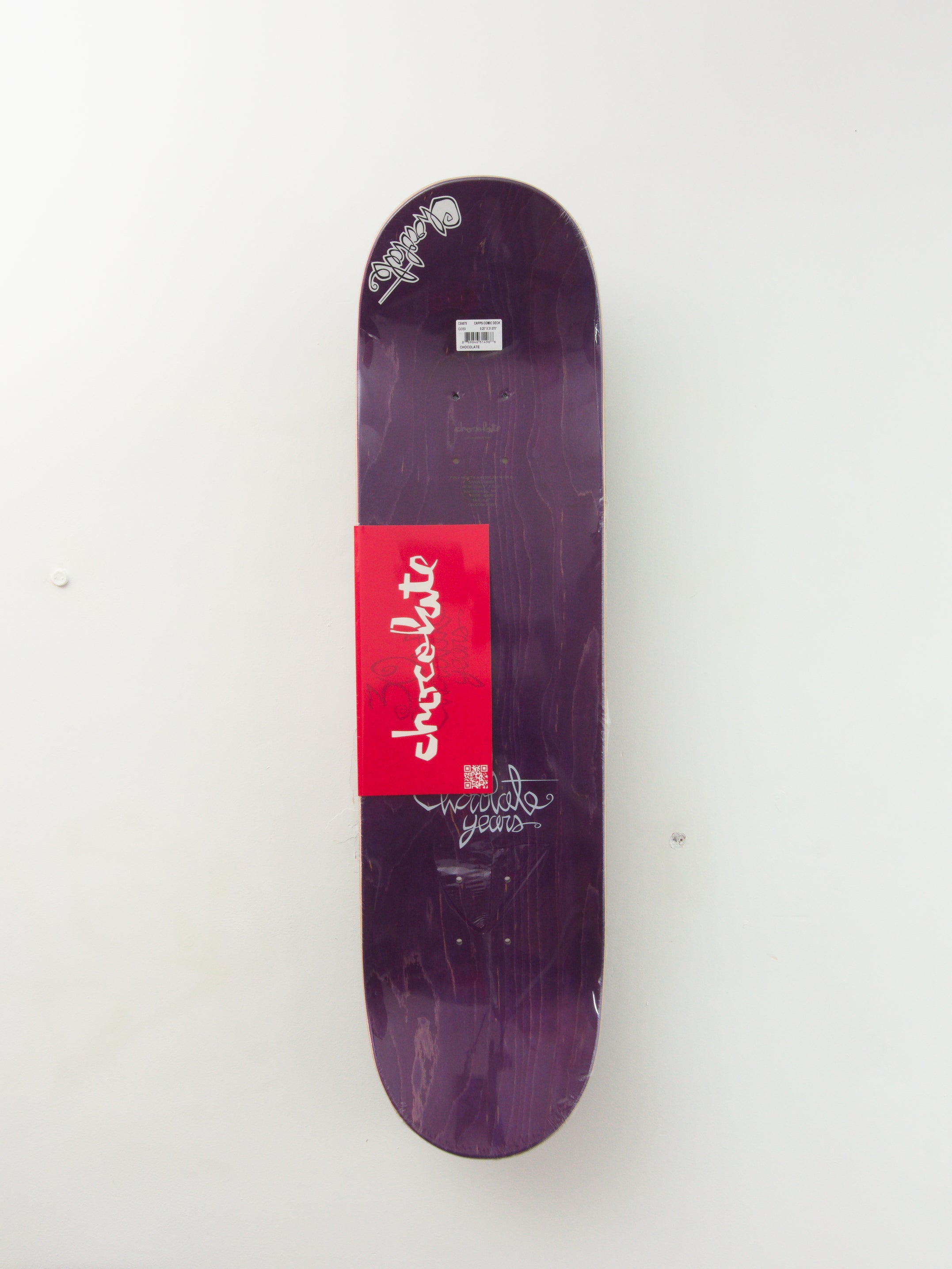 Chocolate skateboards - comic - james caps prop skateboard deck - 8.25 black