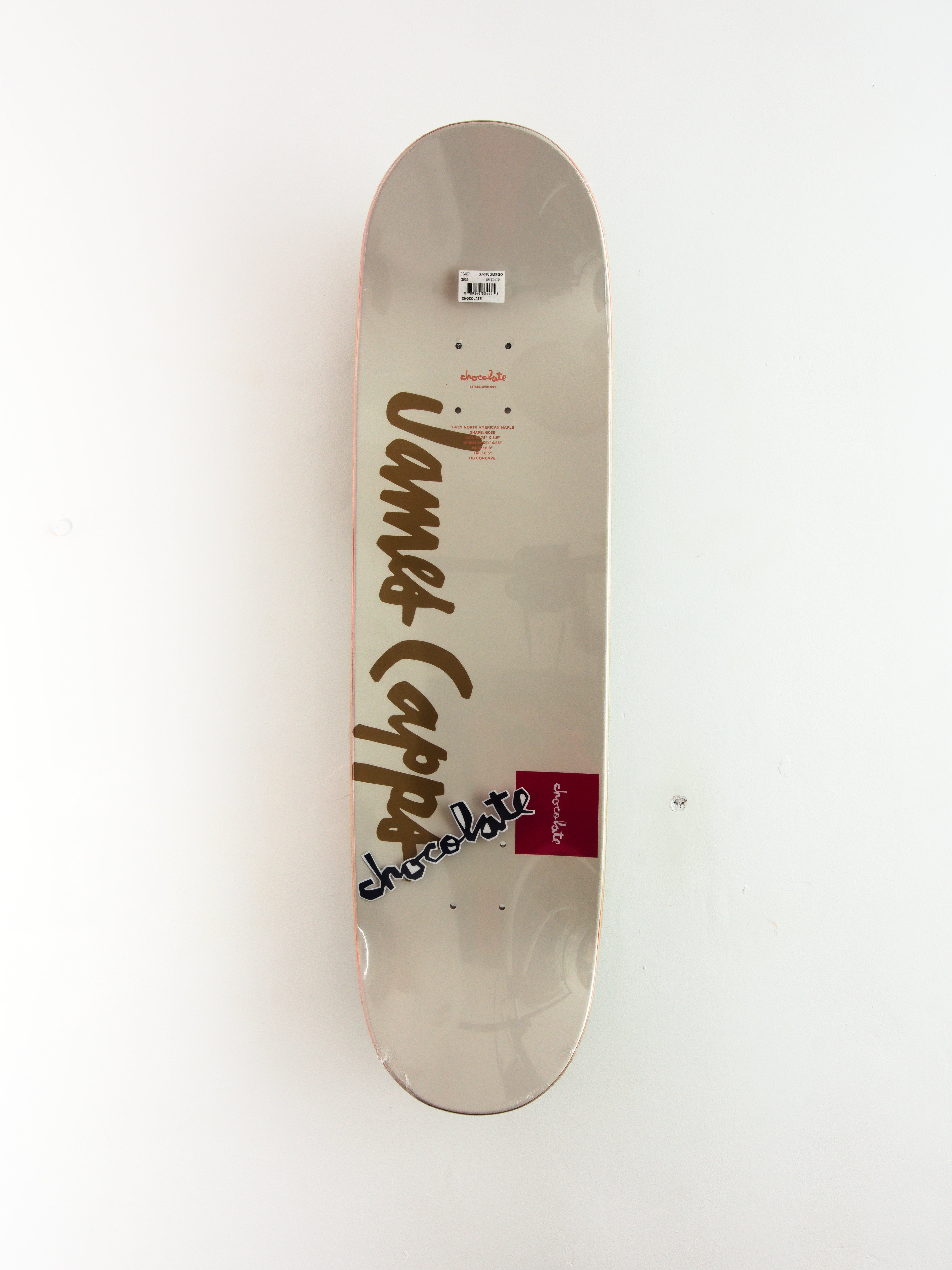 Chocolate skateboards - team chunk james capps skateboard deck - 8.50 green
