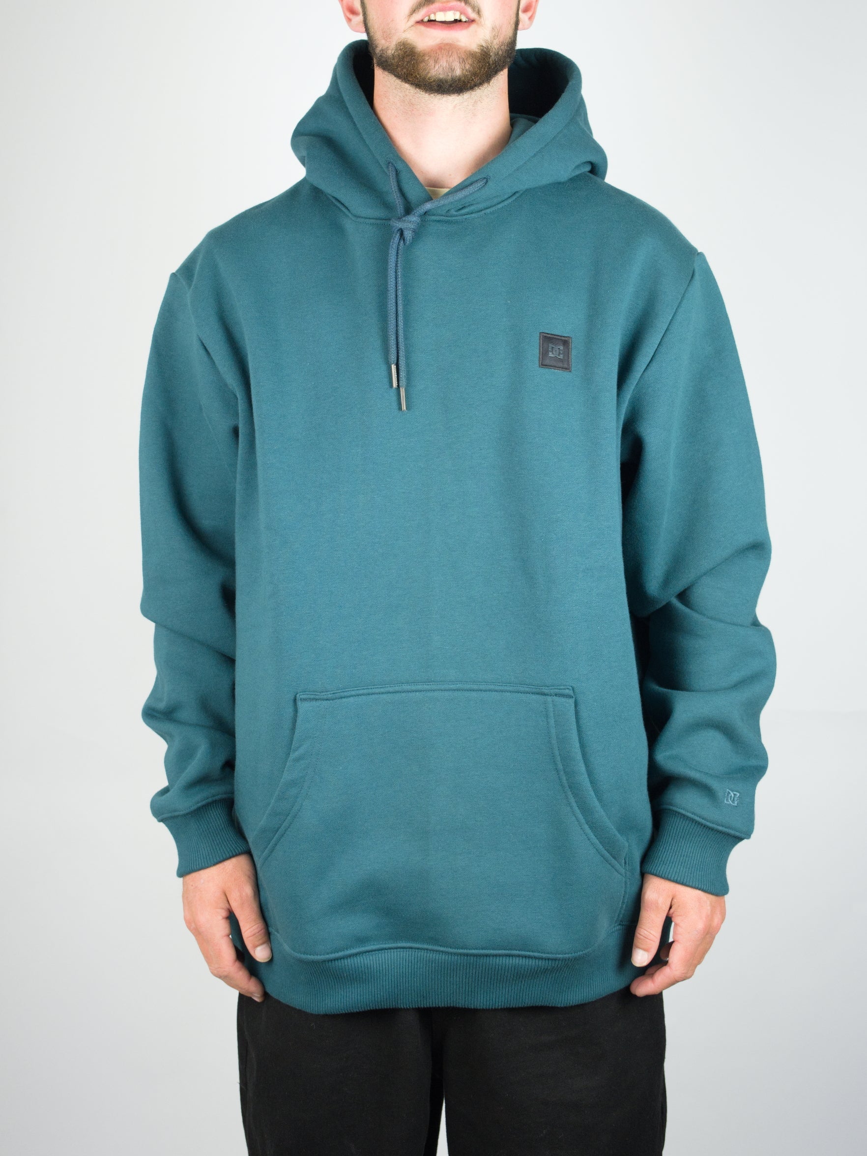 Dc shoes - 1994 heavyweight hoodie - deep teal blue